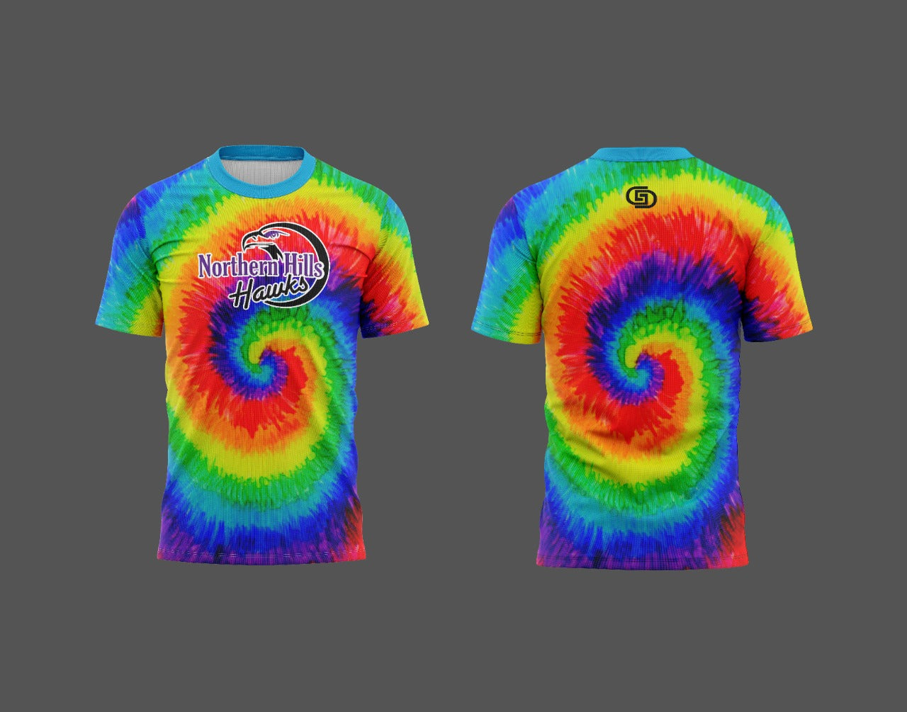 Northern Hills Elementary Tie Dye dri fit