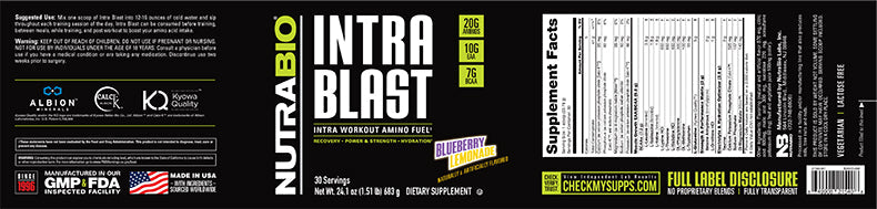 Intra Blast | Nutrabio