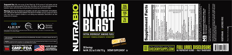 Intra Blast | Nutrabio