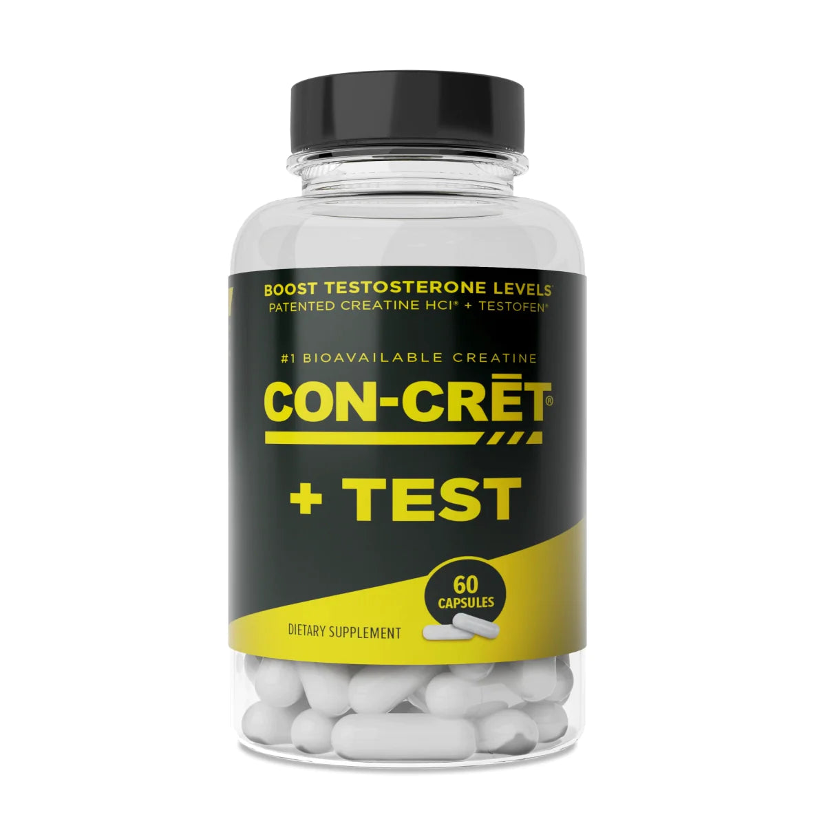 CON-CRET?+ TEST, CON-CRET? Creatine HCl now with Testofen?, Boost Testosterone Levels