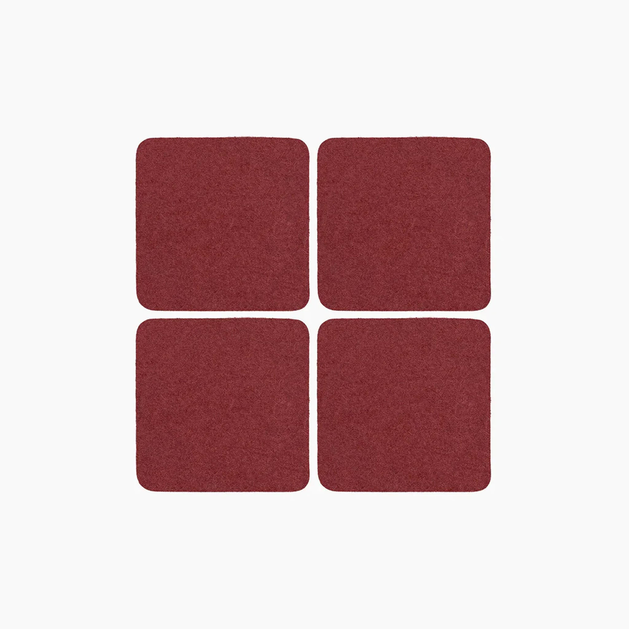 Graf Lantz Square Coaster Set in Rosewood