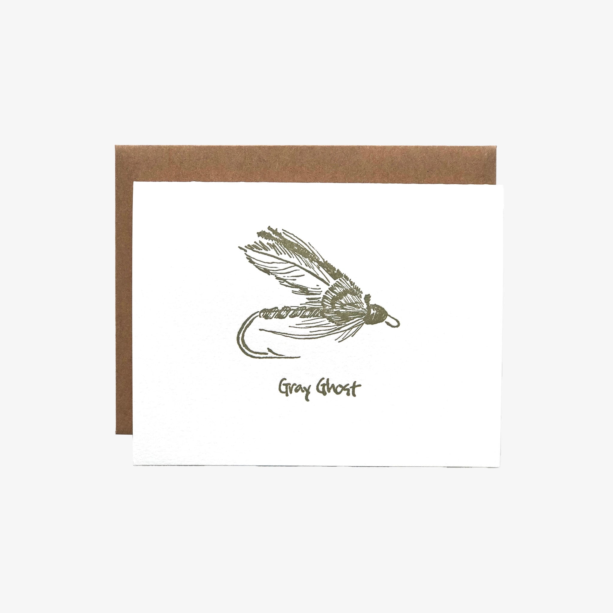 Grey Ghost Flyfishing Greeting Card