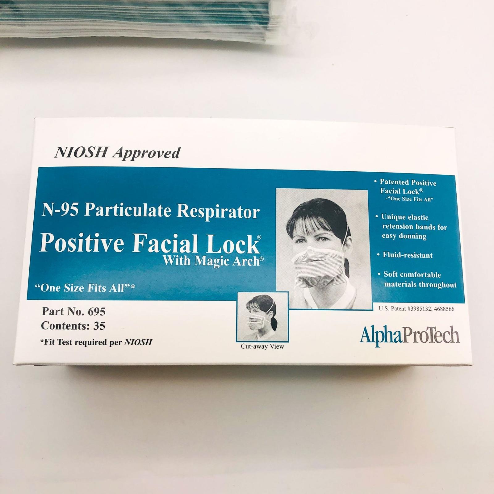 Alpha Pro Tech 695 Disposable Respirator Mask 35 Pk N-95 Particulate Lvl 3