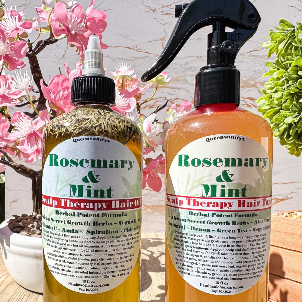 4pc Rosemary & Mint Hair Growth + Skincare