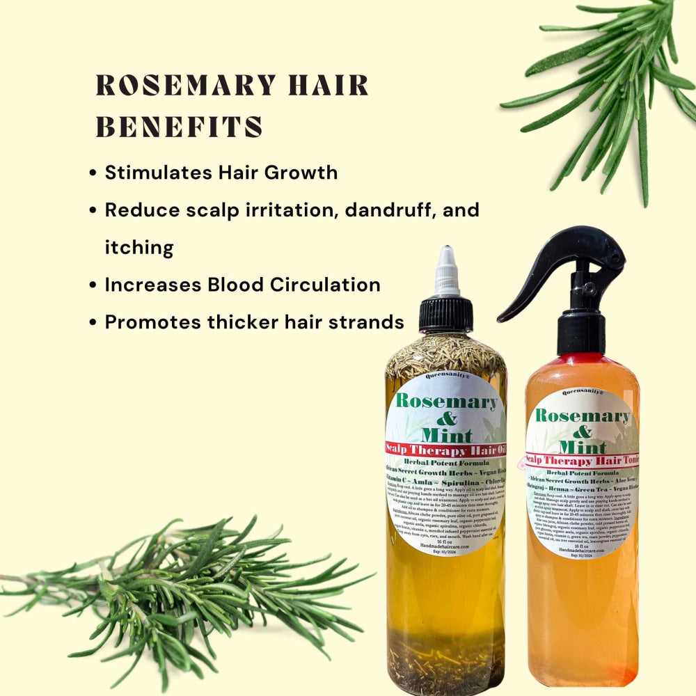 4pc Rosemary & Mint Hair Growth + Skincare
