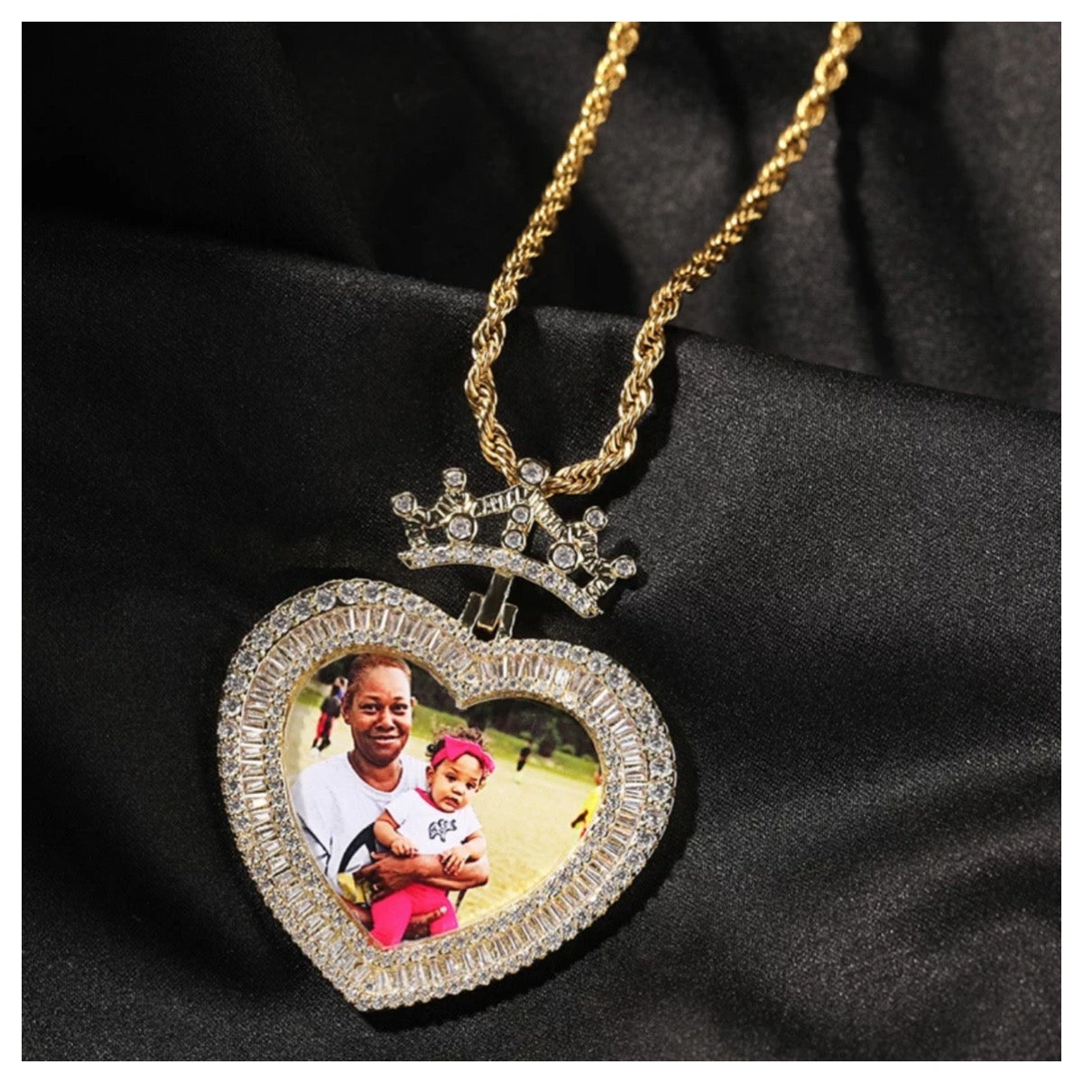 Personalized Heart Photo Necklace