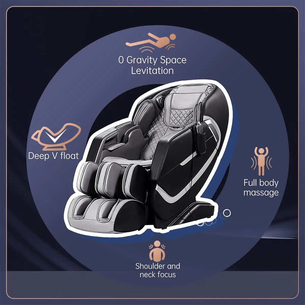 ASJMREYE 4d full body massage chair