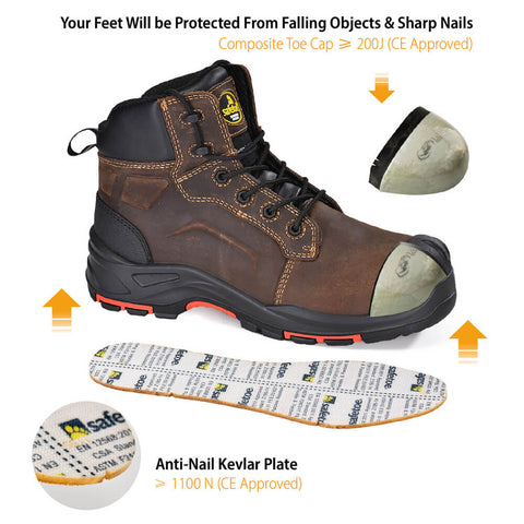 composite toe work boots