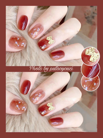Ox red Nails