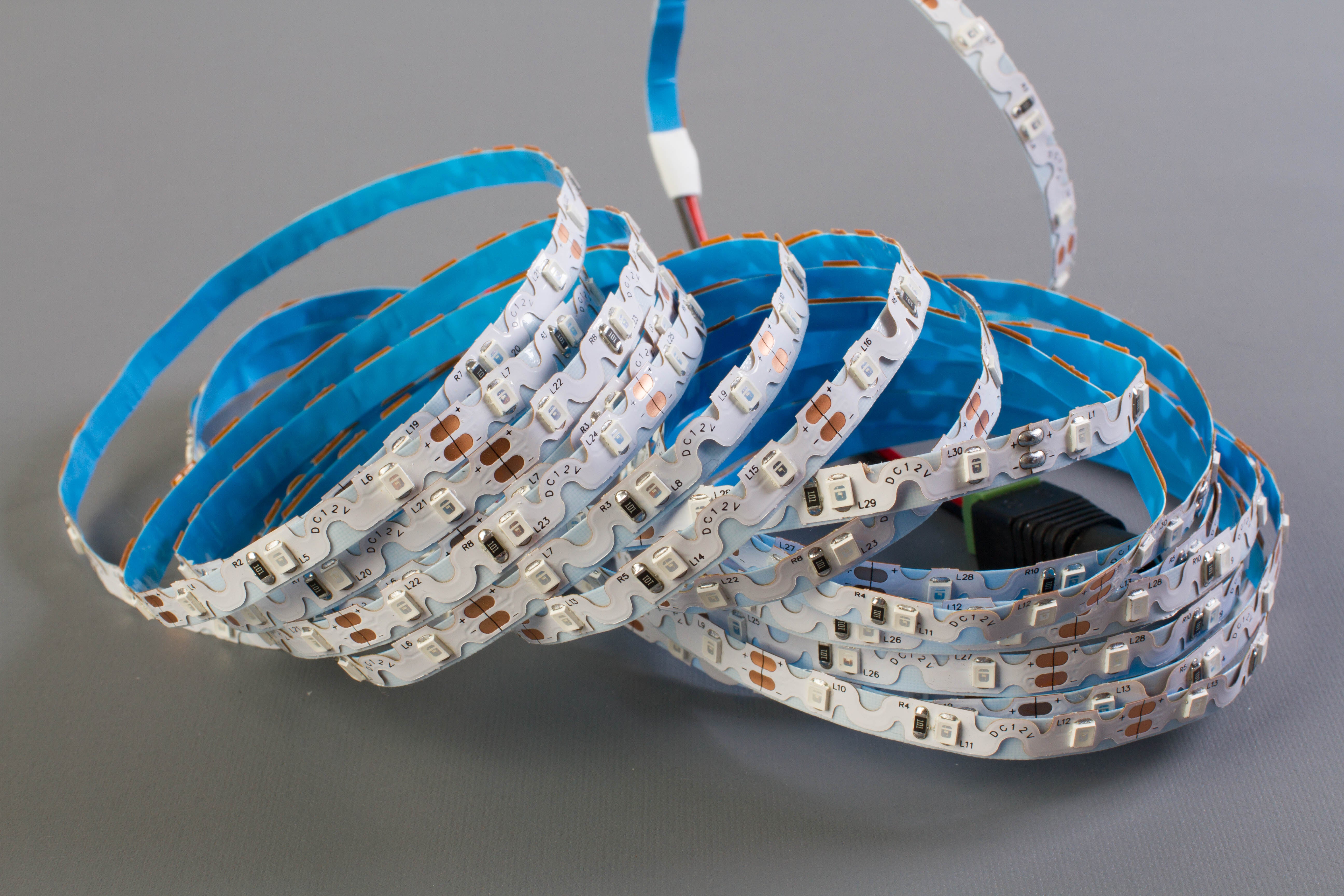 12v S Shape Blue color 2835 LED strip light