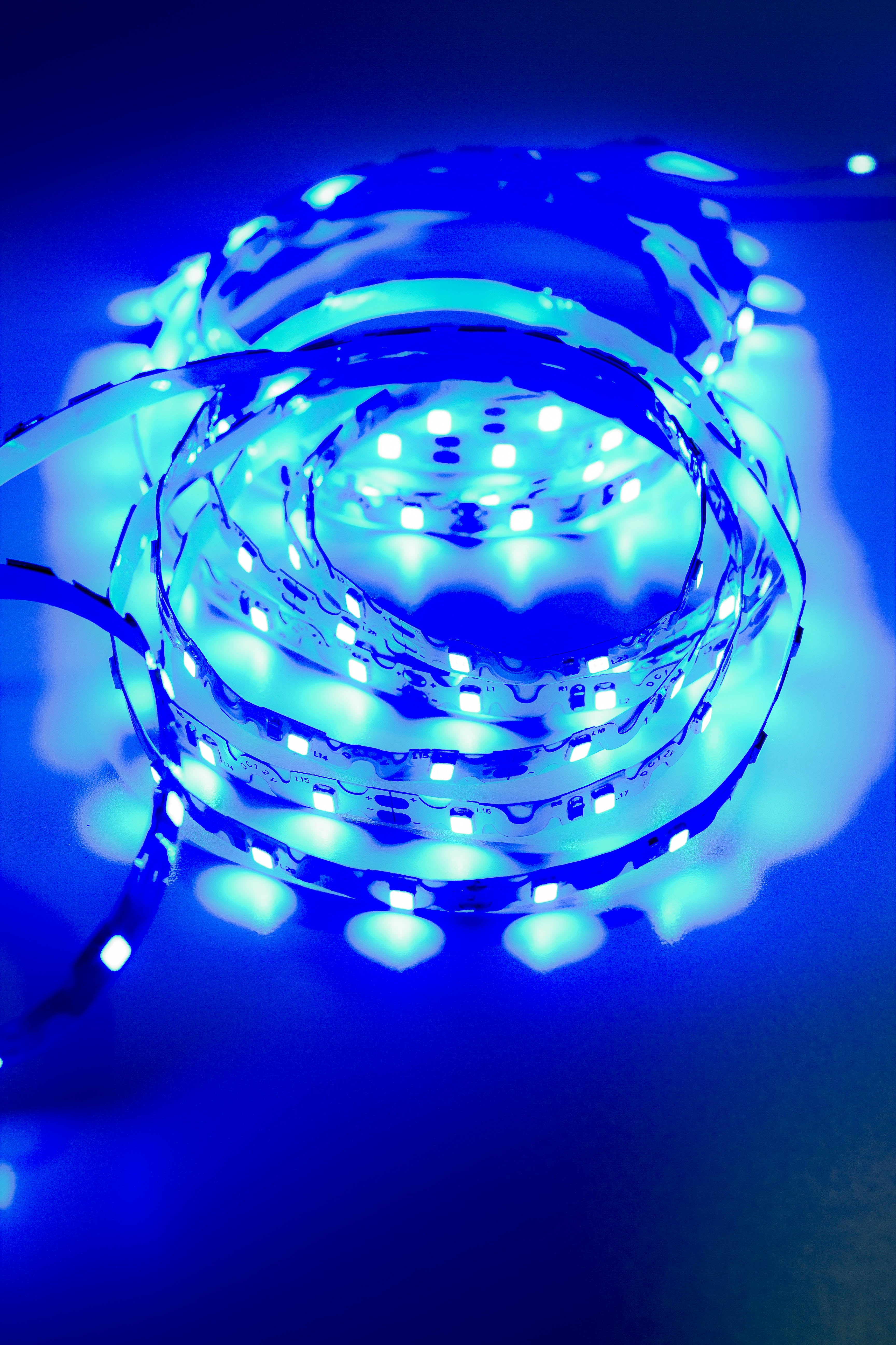 12v S Shape Blue color 2835 LED strip light