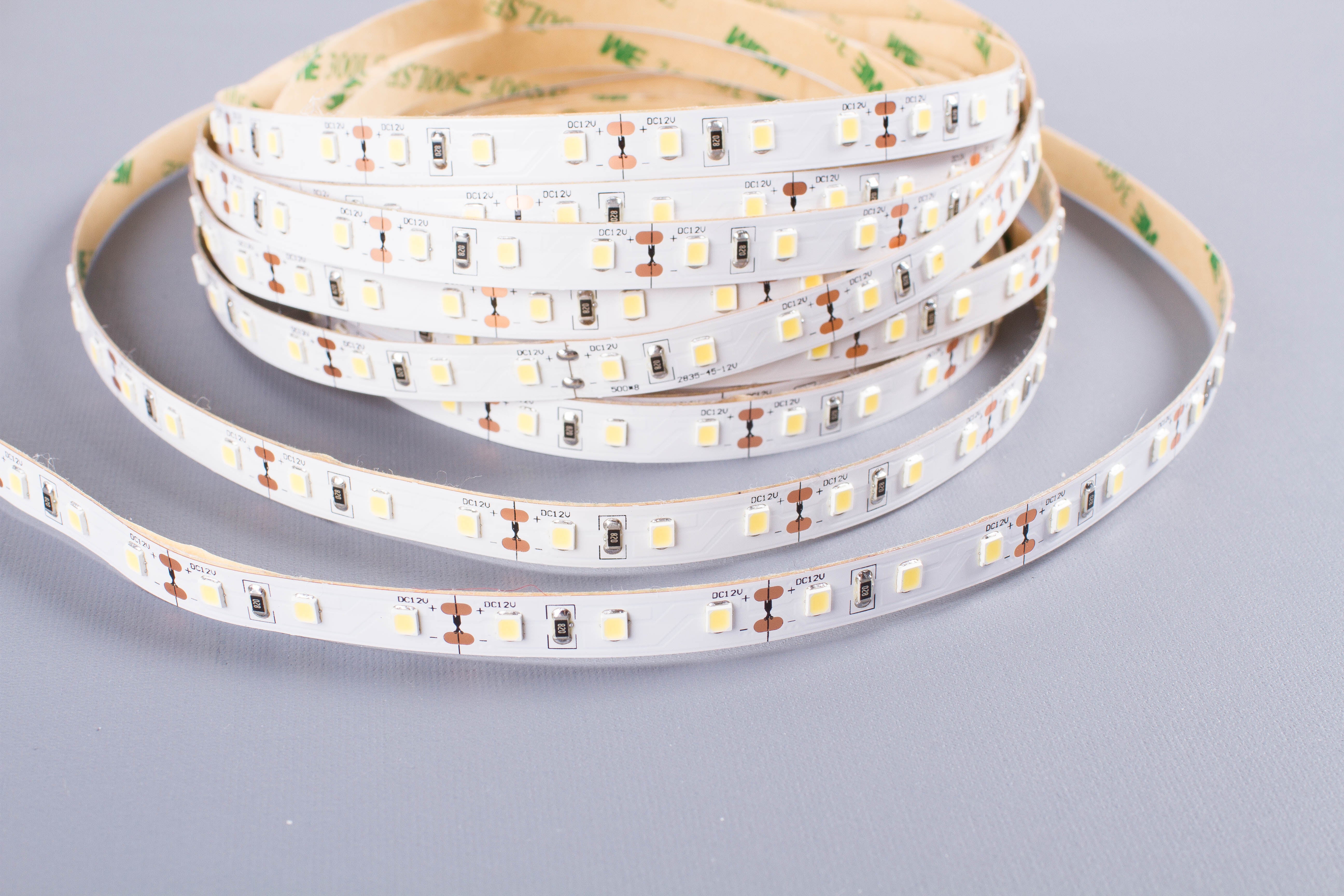 12v 2835 Series CRI 90+ 4000k Natural white color LED strip light + Aluminum Channel