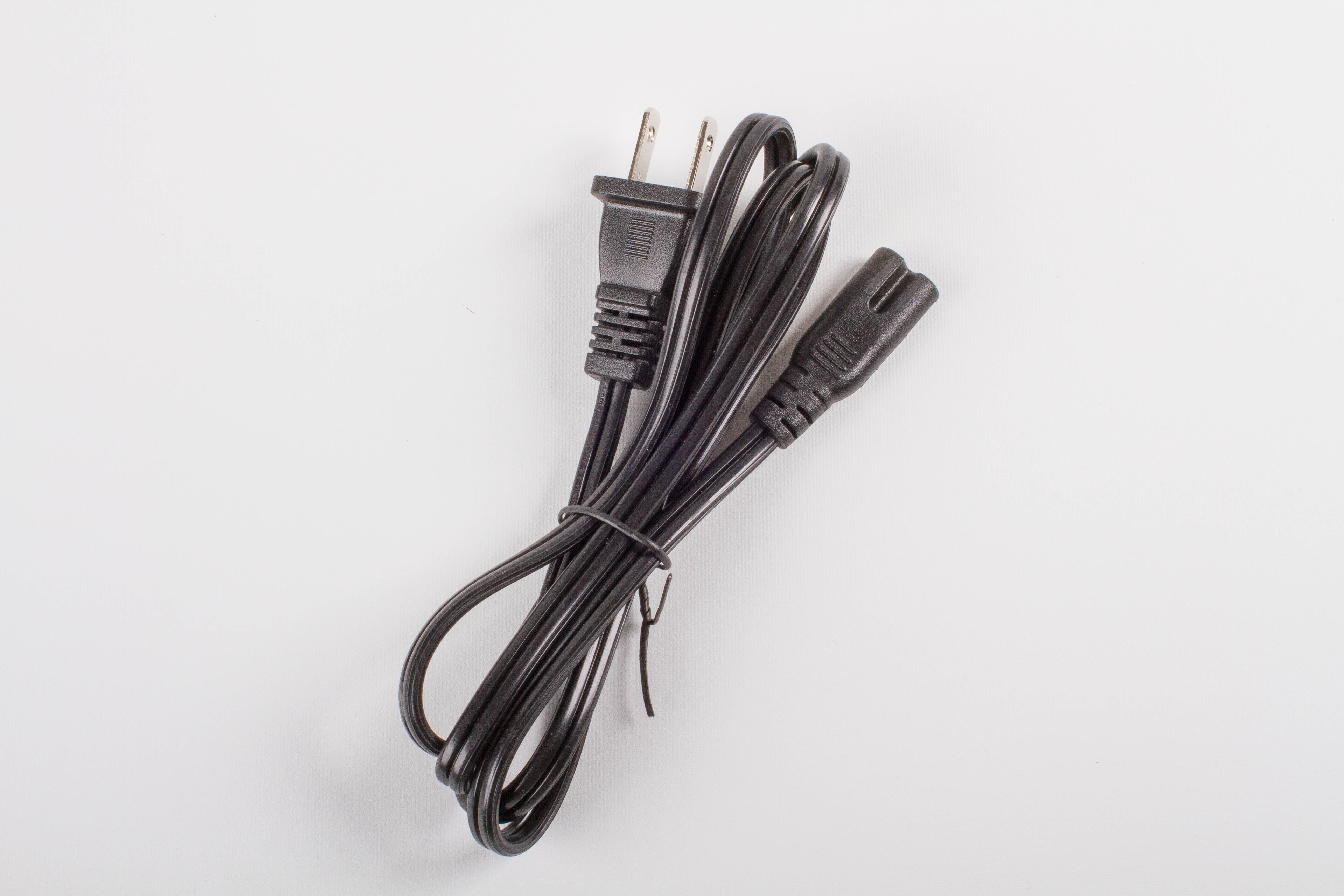 4ft 2 Prong AC Power Cable for Power Supplies UL Listed