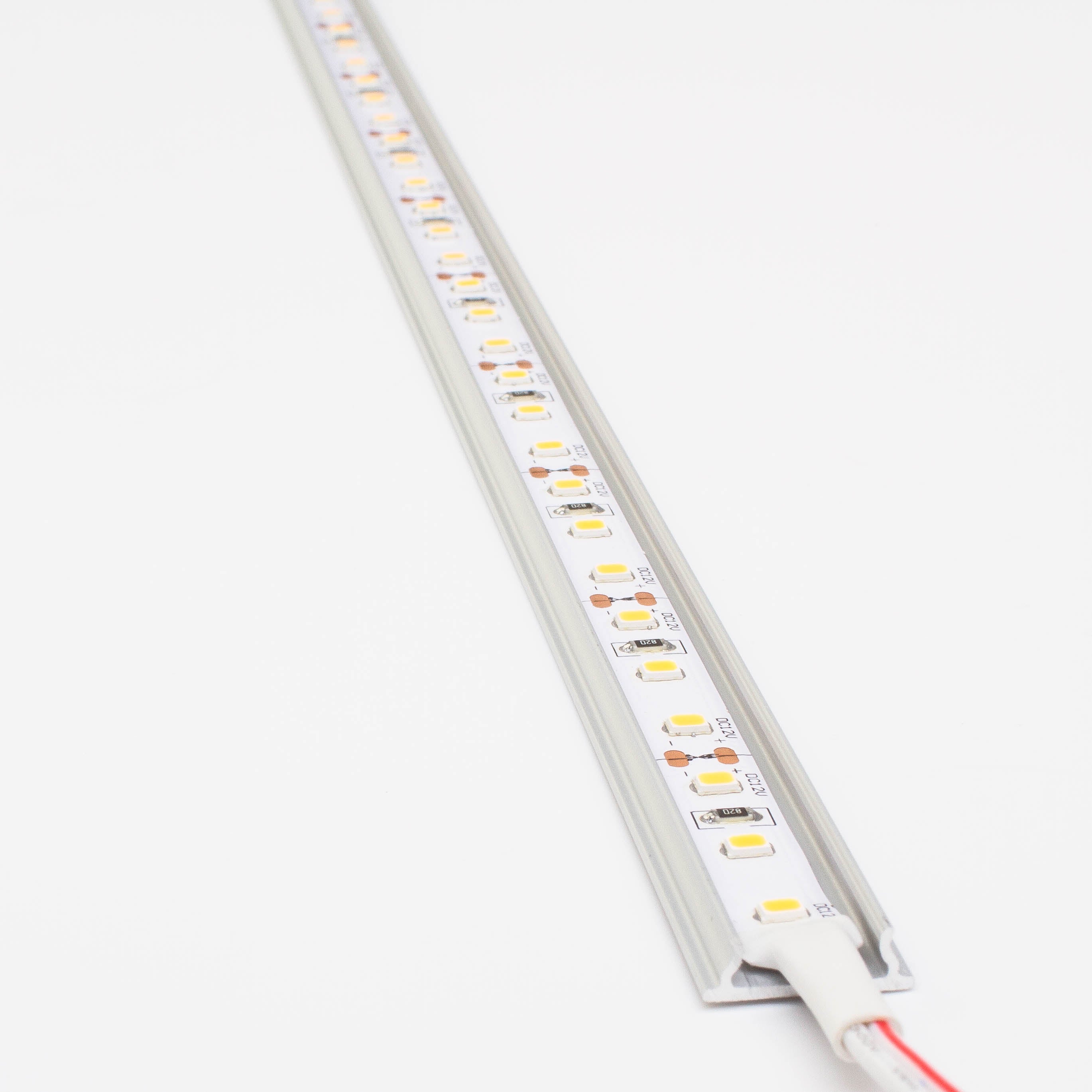 12v 2835 Series CRI 90+ 4000k Natural white color LED strip light + Aluminum Channel