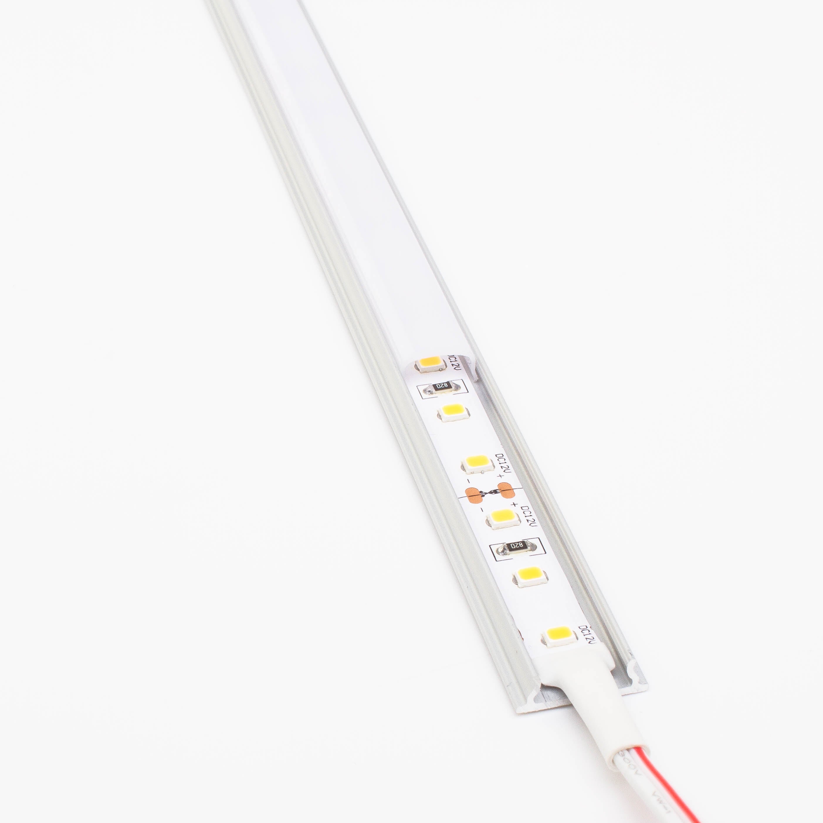 24v Premium Super Bright Series CRI 95 3000k Warm white color LED strip light + Aluminum Channel