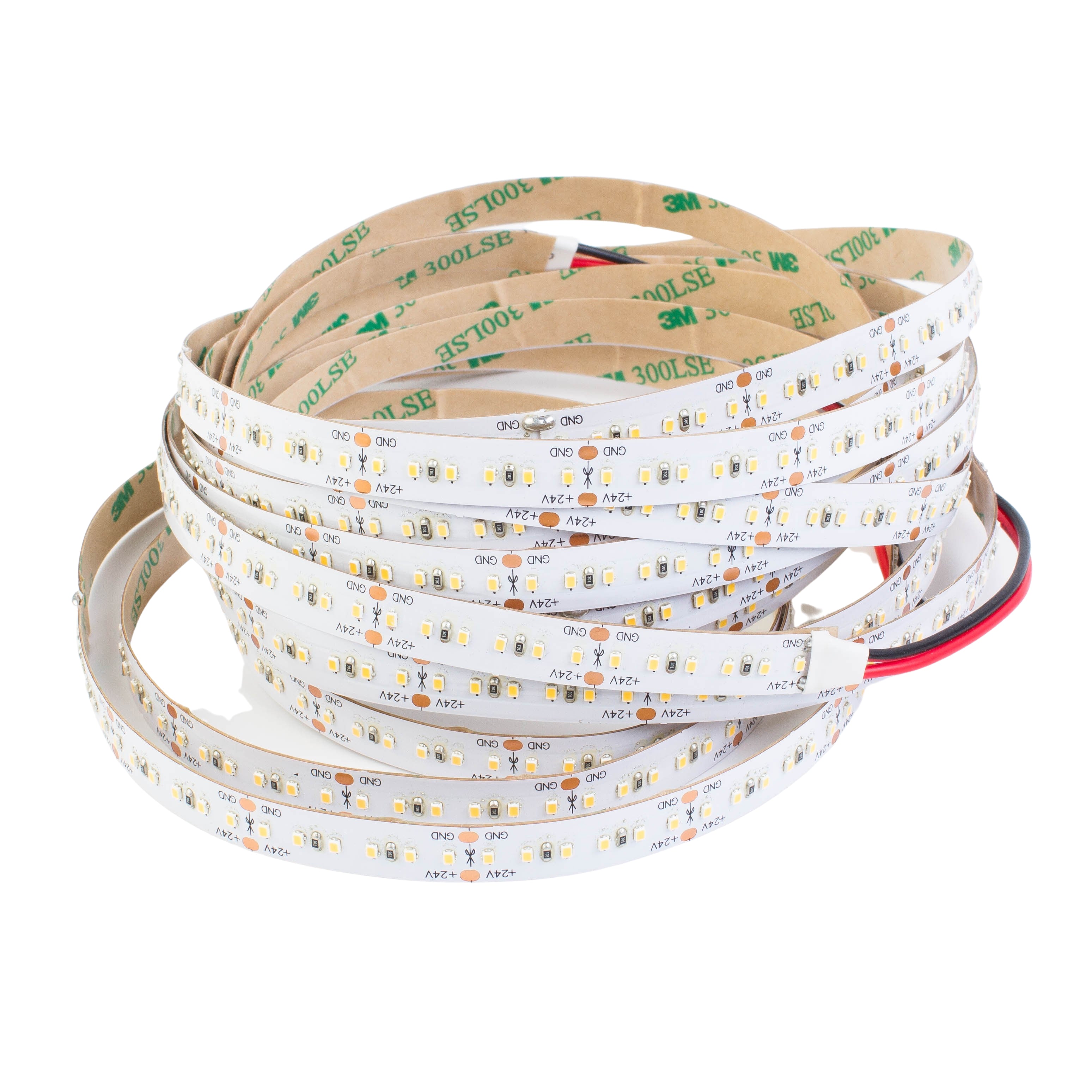 24v 2216 Series CRI 90 6000k Natural white color LED strip light + Aluminum Channel