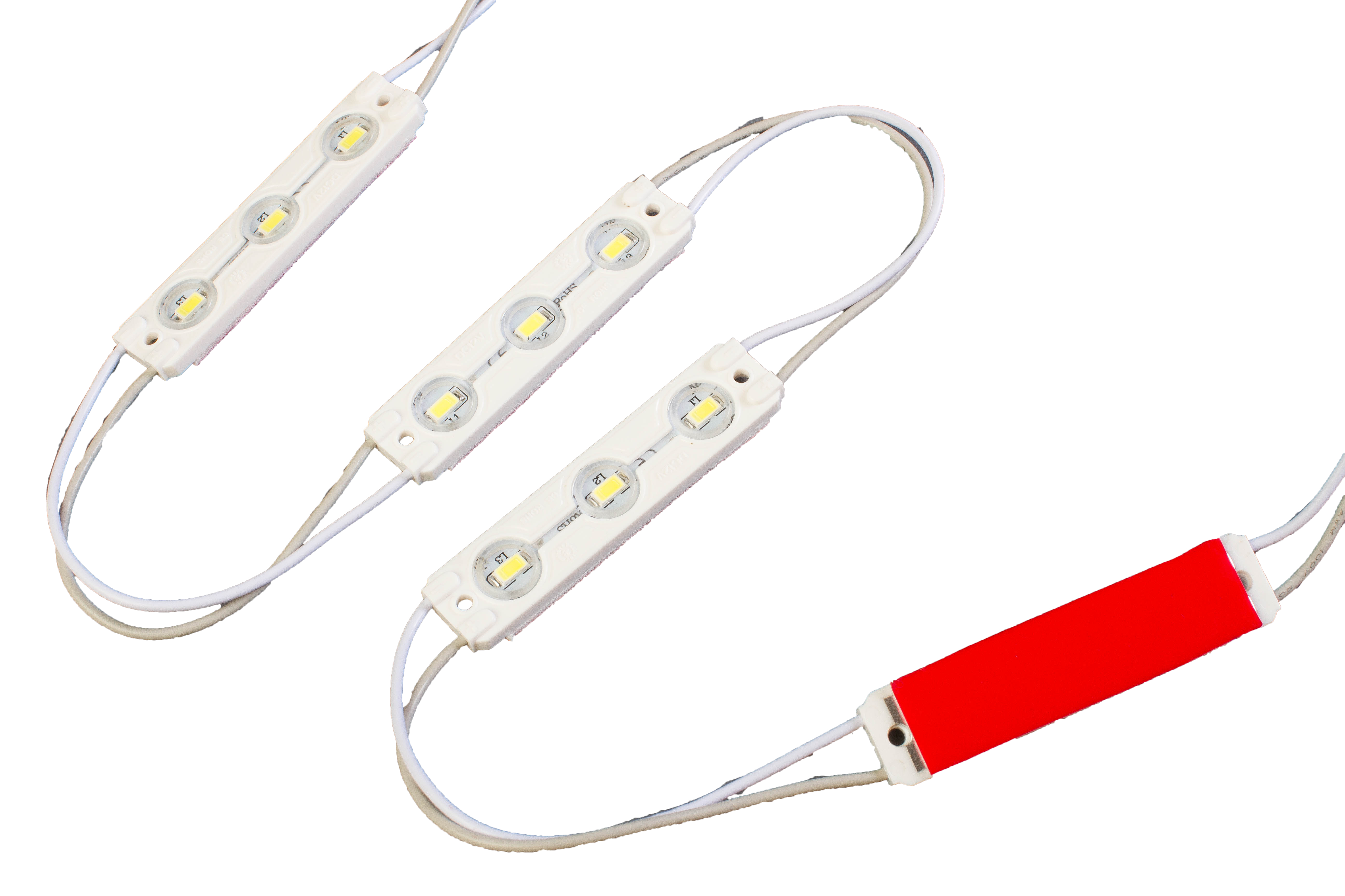 Storefront LED track with Red T5630 Super Bright LED Light