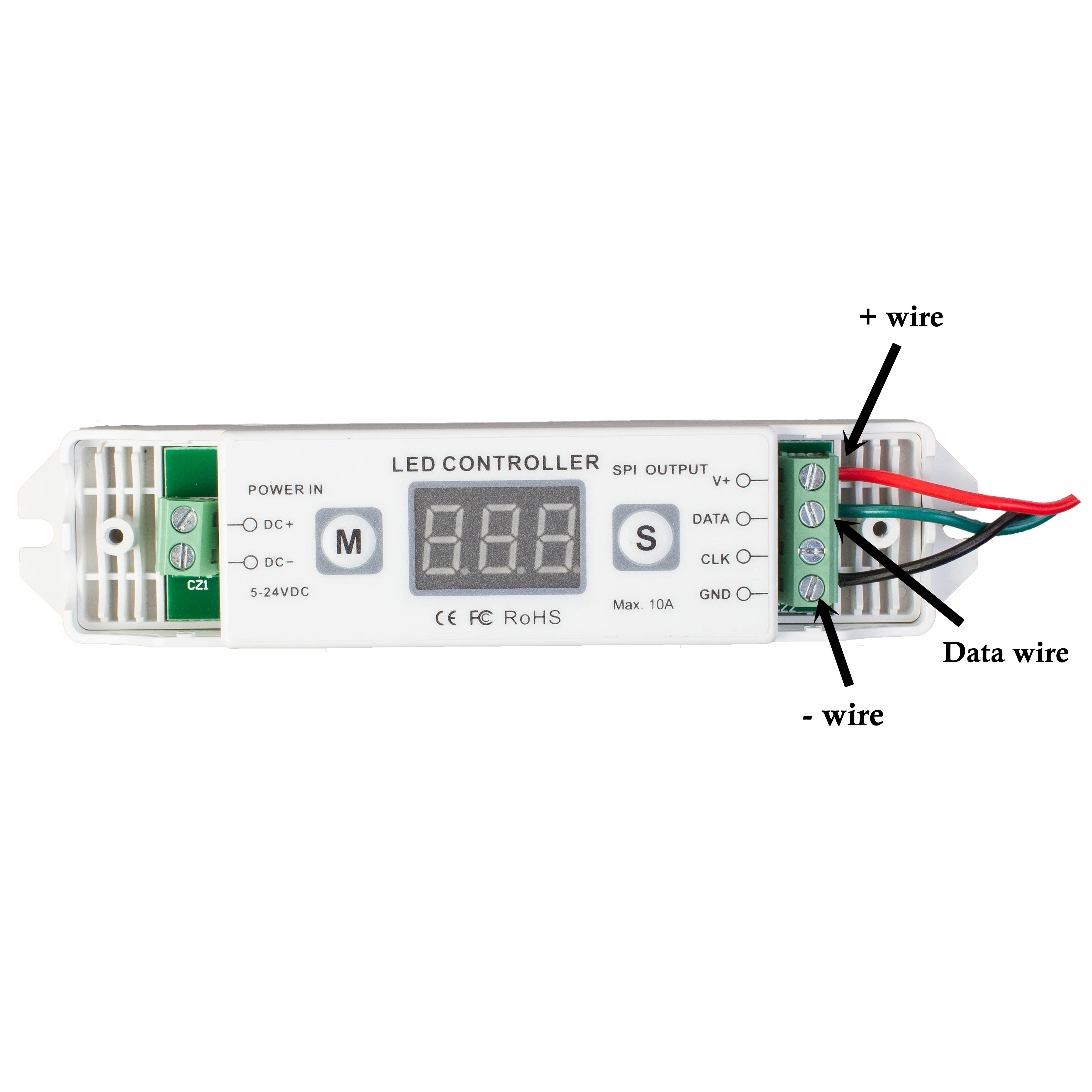 SPI Controller with Remote Control for Chasing Effect RGB LED Light