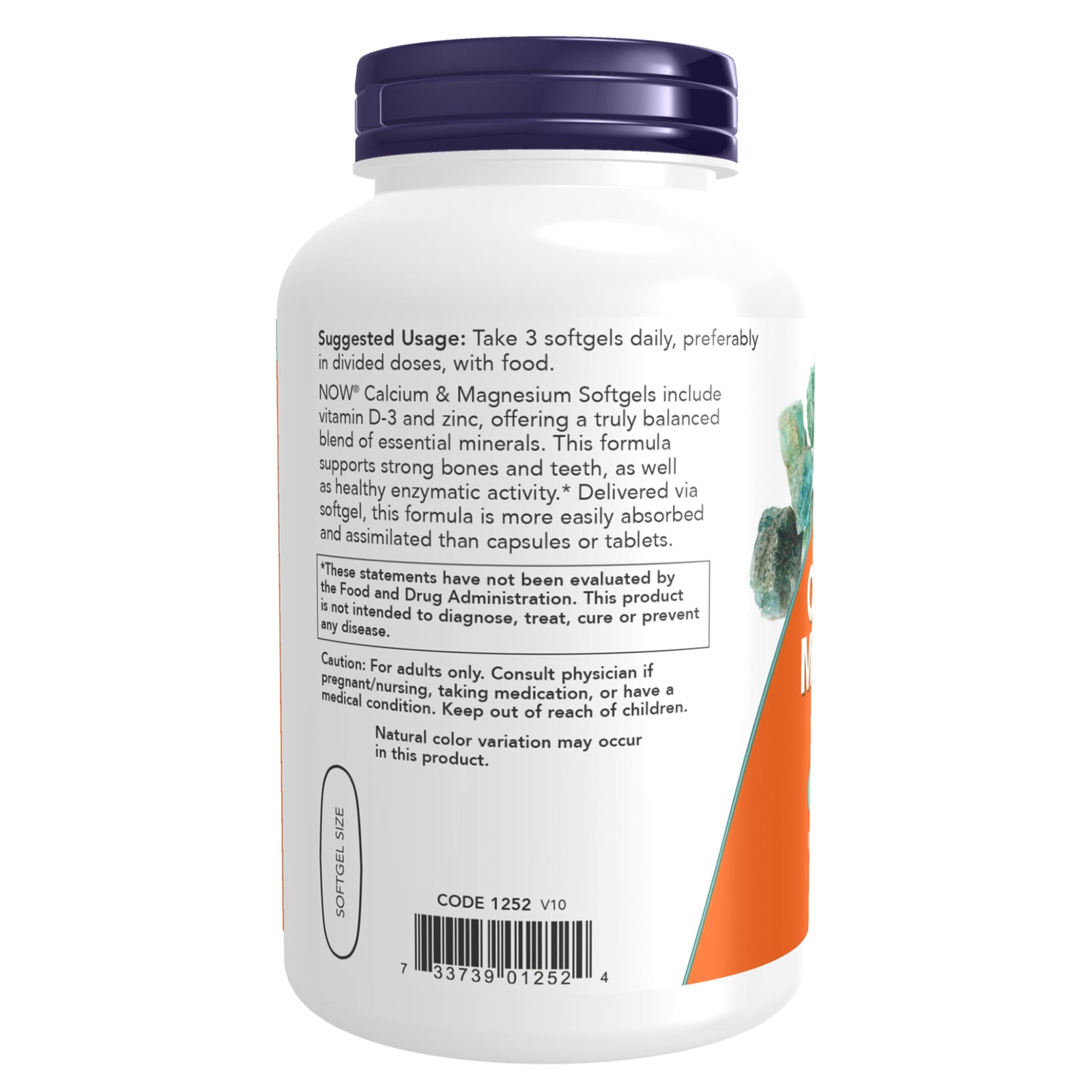 NOW Foods Calcium & Magnesium 240 Softgels