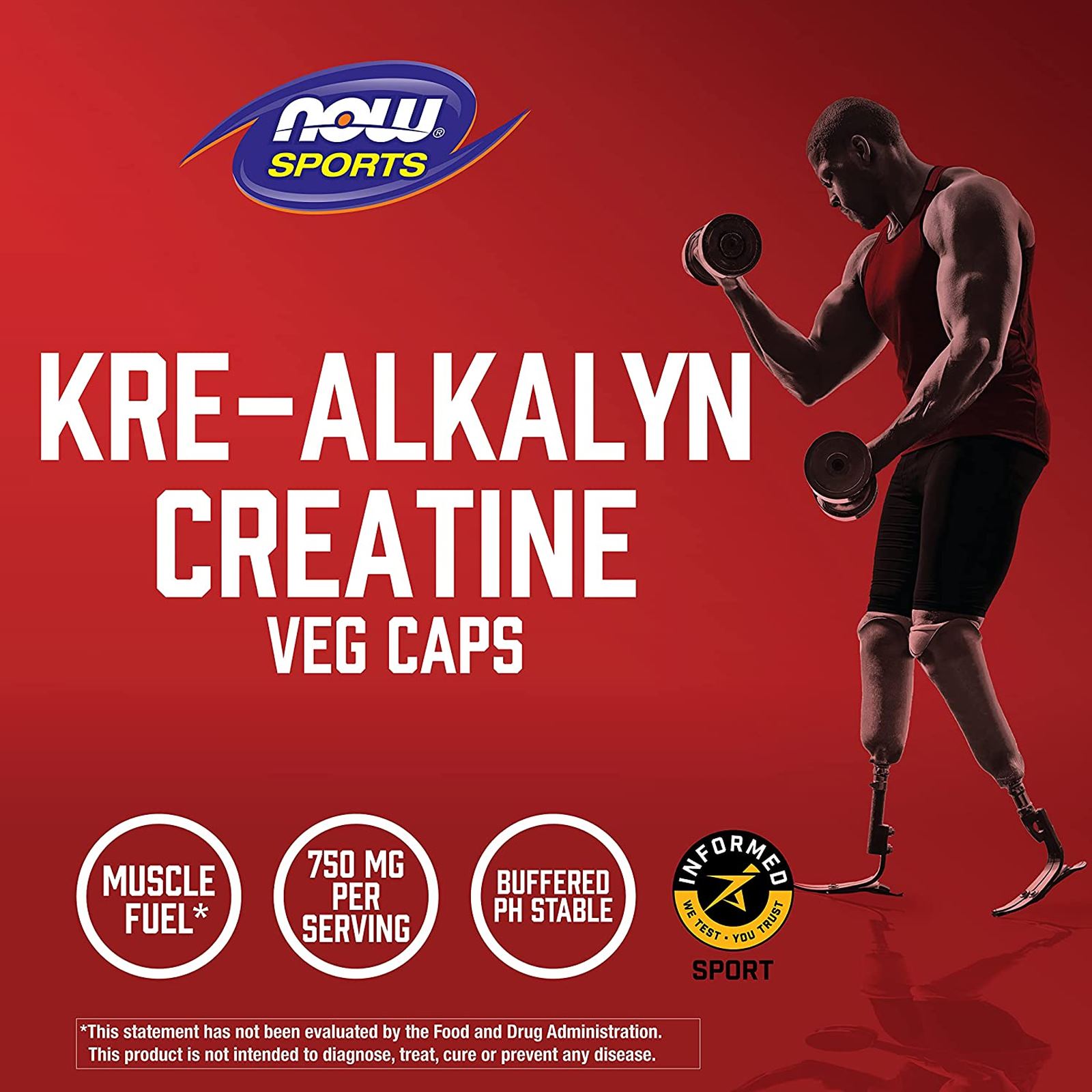 NOW Foods Kre-Alkalyn Creatine 120 Veg Capsules