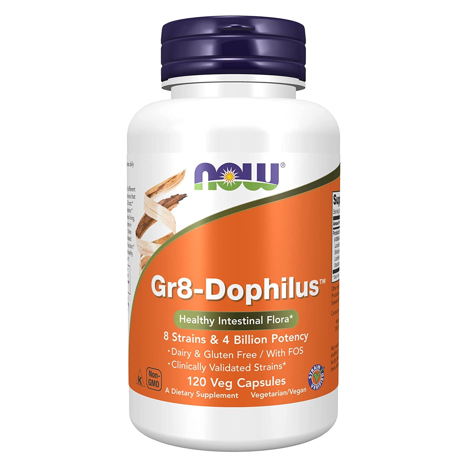 NOW Foods Gr8-Dophilus 120 Veg Capsules