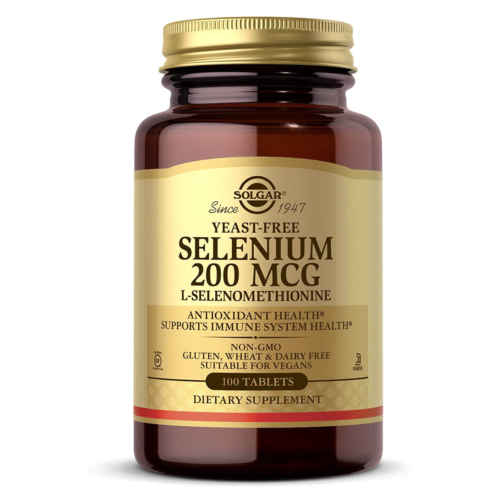 Solgar Yeast-Free Selenium 200 mcg 100 Tablets