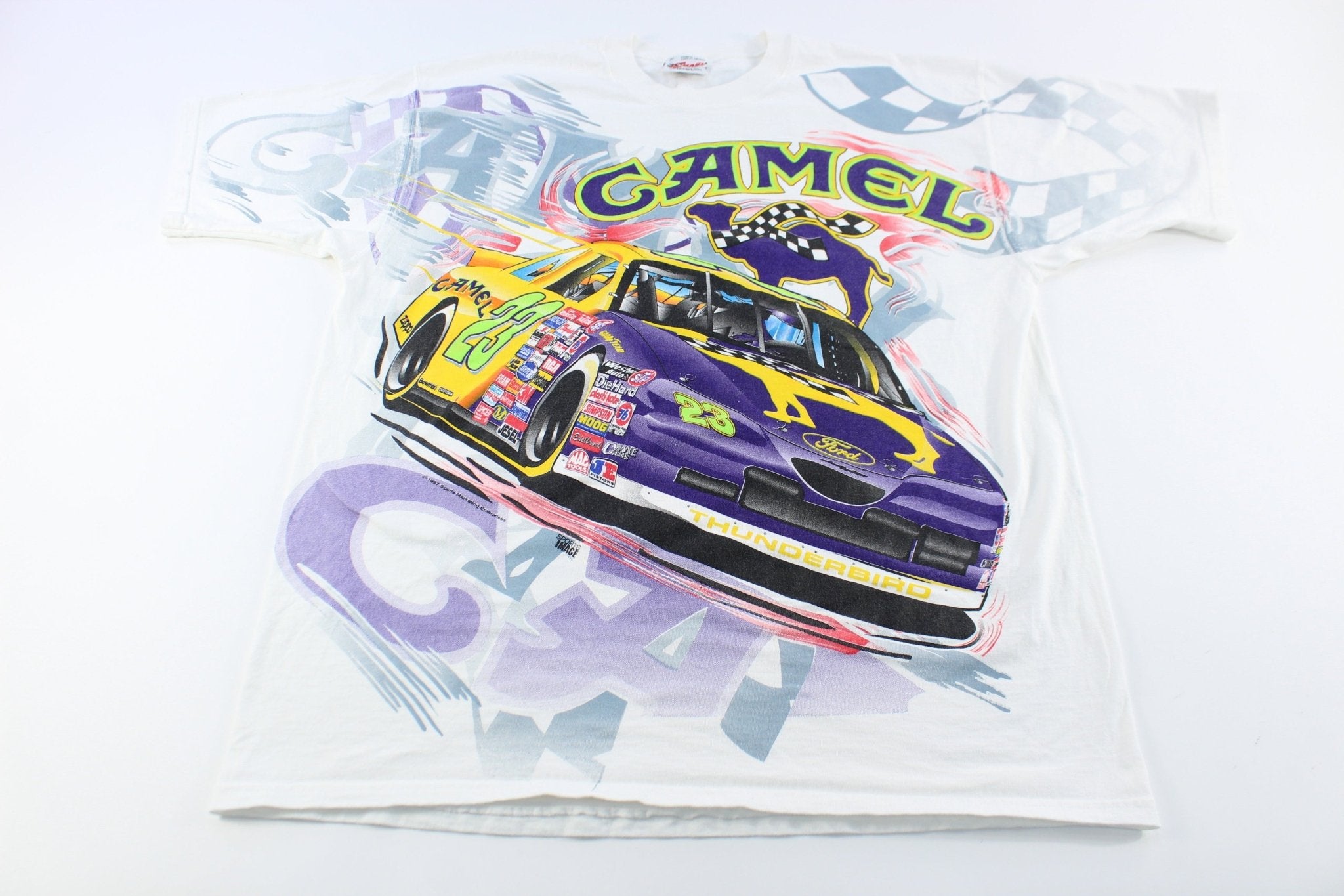 1997 Jimmy Spencer Camel Nascar All Over Print T-Shirt
