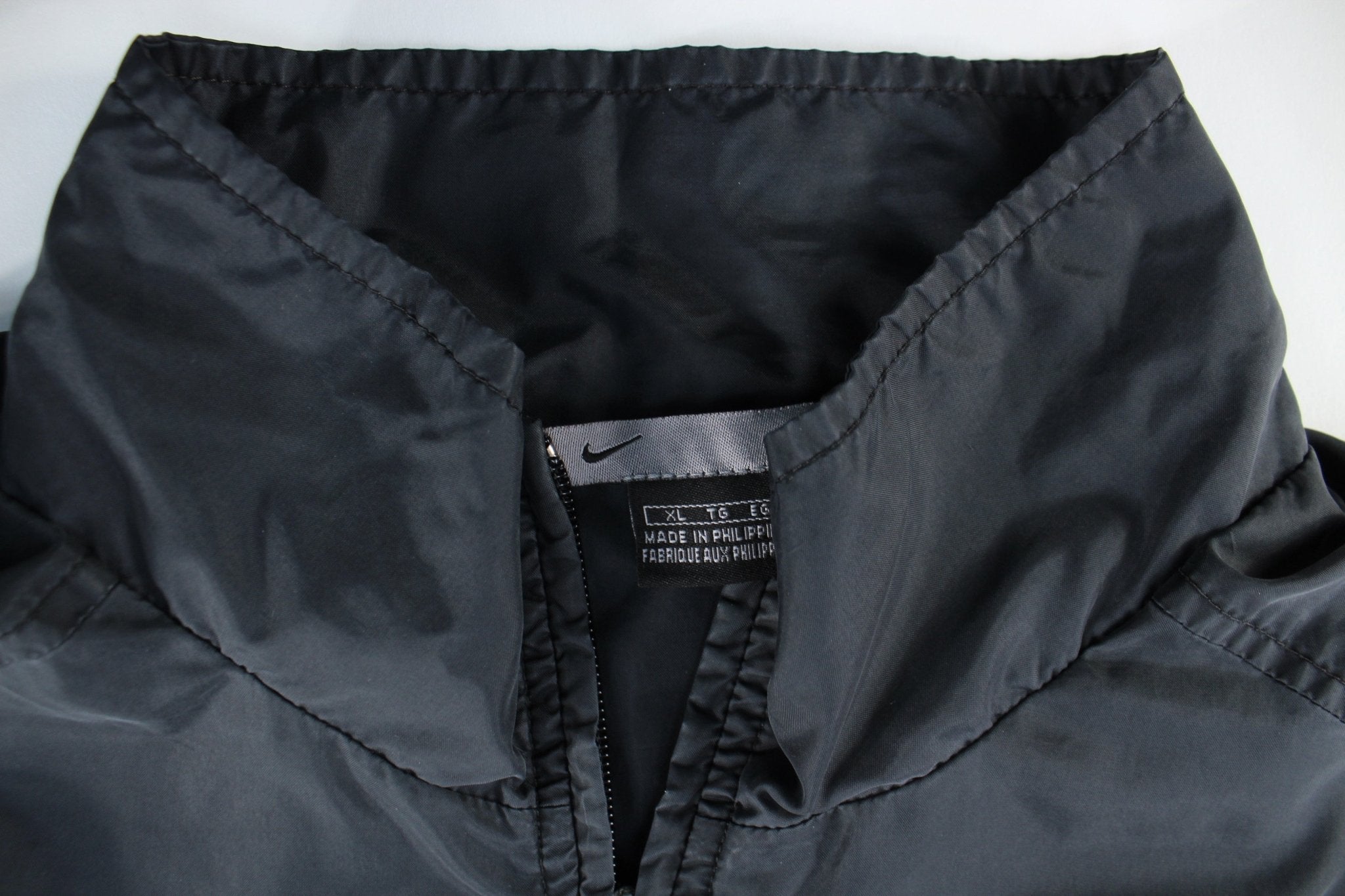 Nike Embroidered Logo Black & Grey Zip Up Jacket