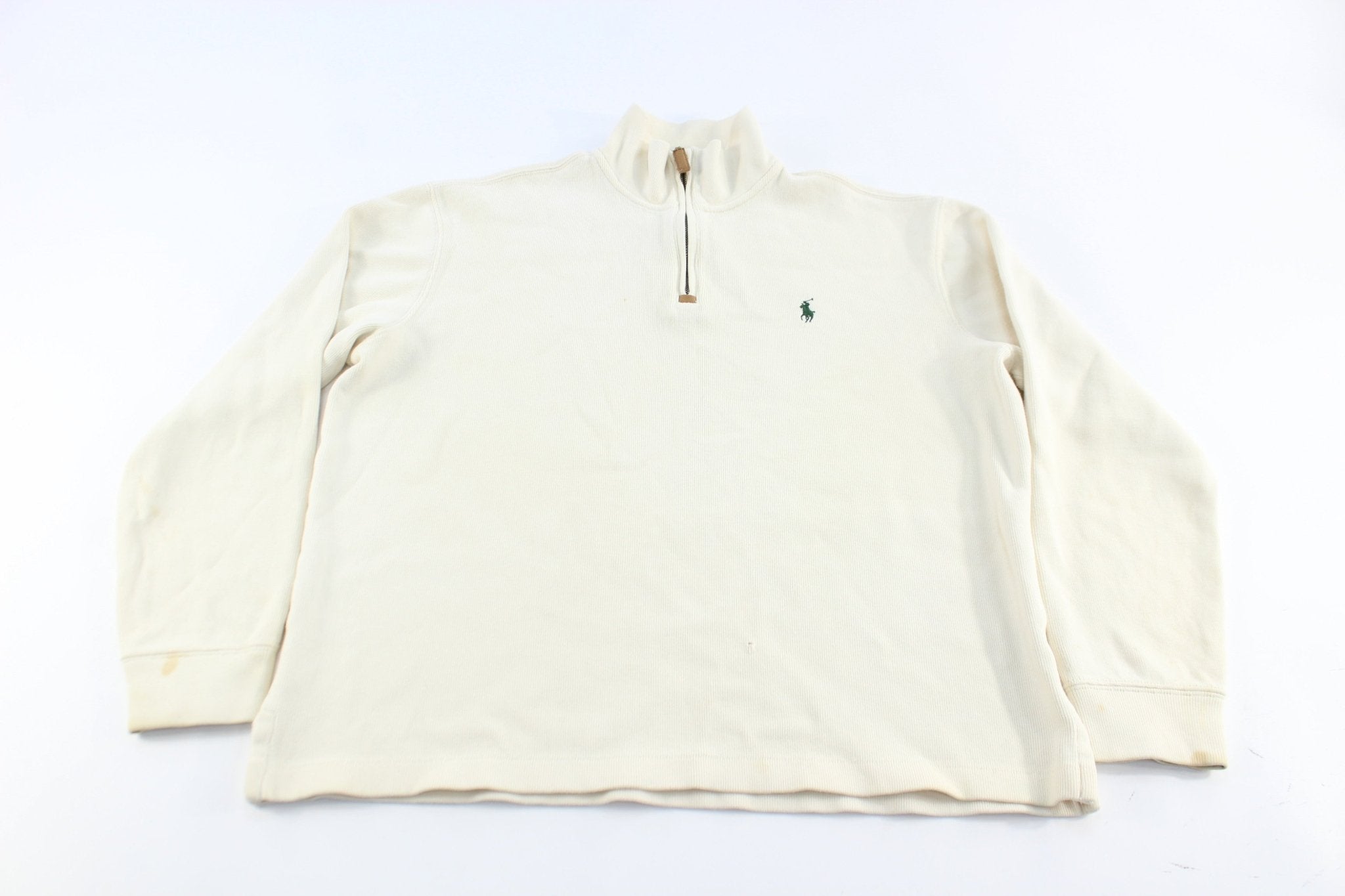 Polo by Ralph Lauren Embroidered Logo White Sweater
