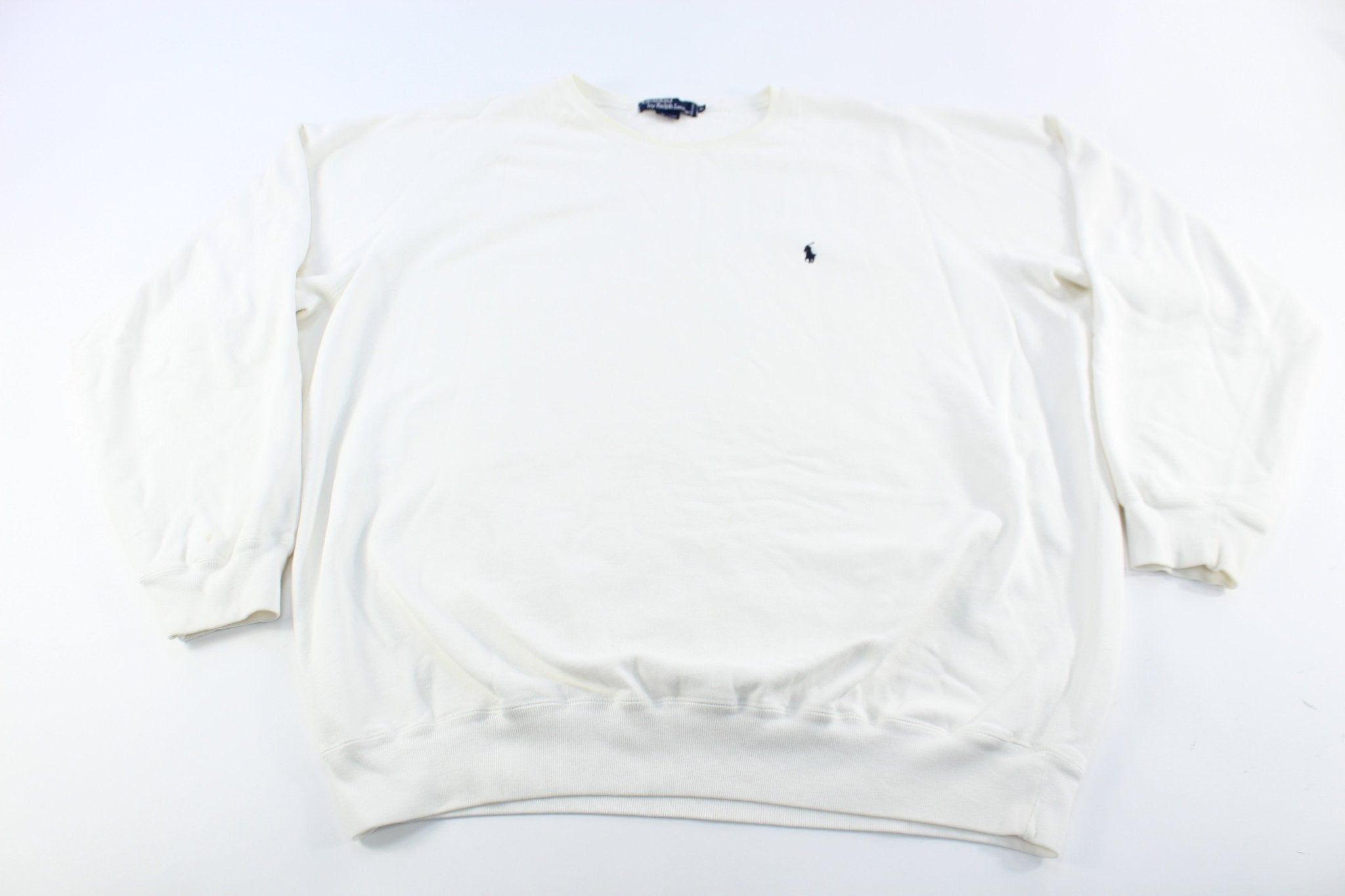 Polo by Ralph Lauren Embroidered Logo White Sweatshirt