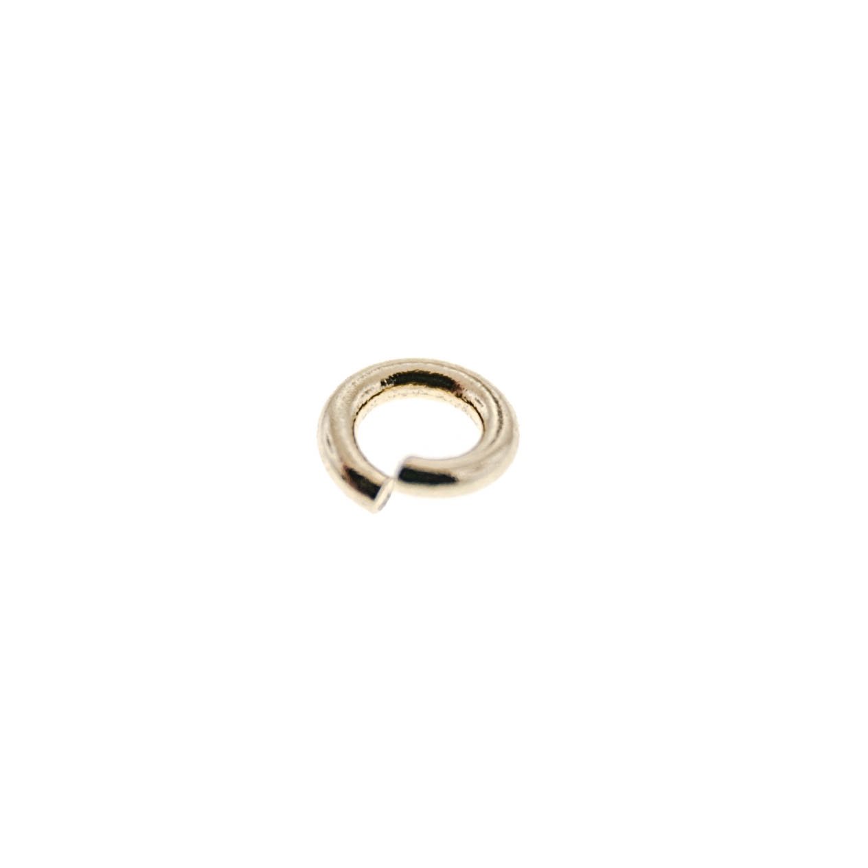 14K Yellow Gold 4MM Open Jump Ring
