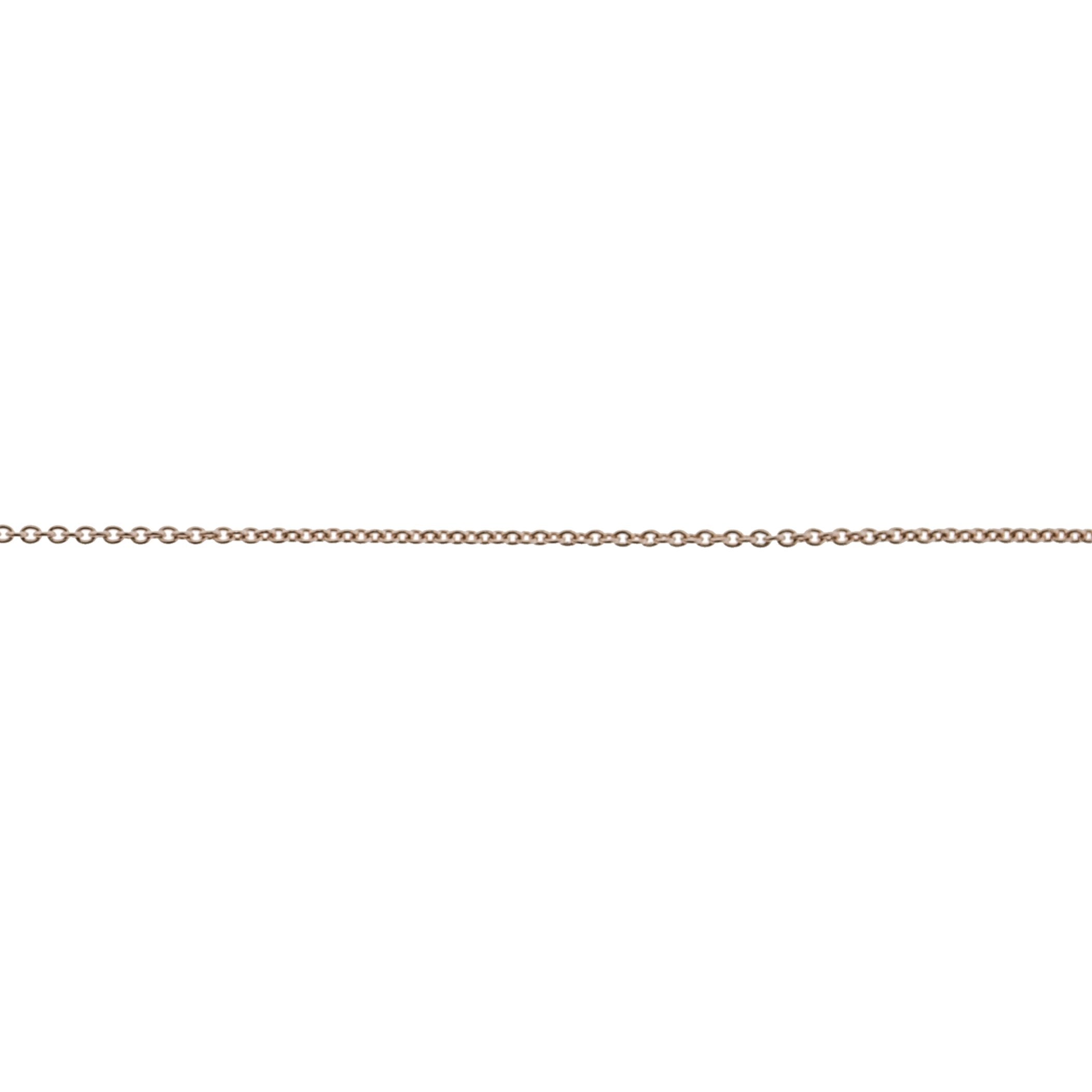 14K Pink 0.7MM Cable Chain