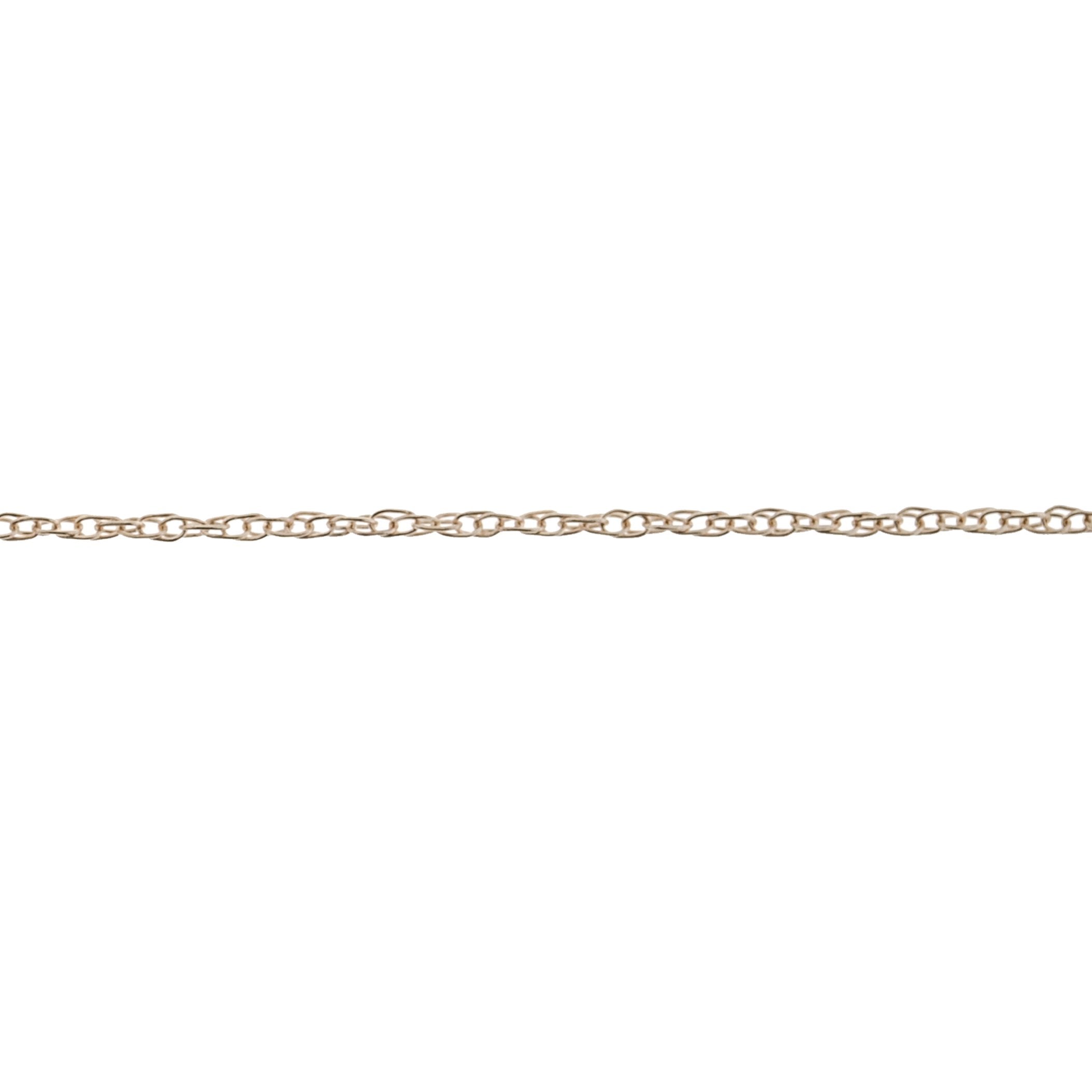 14K Yellow 1MM Rope Chain