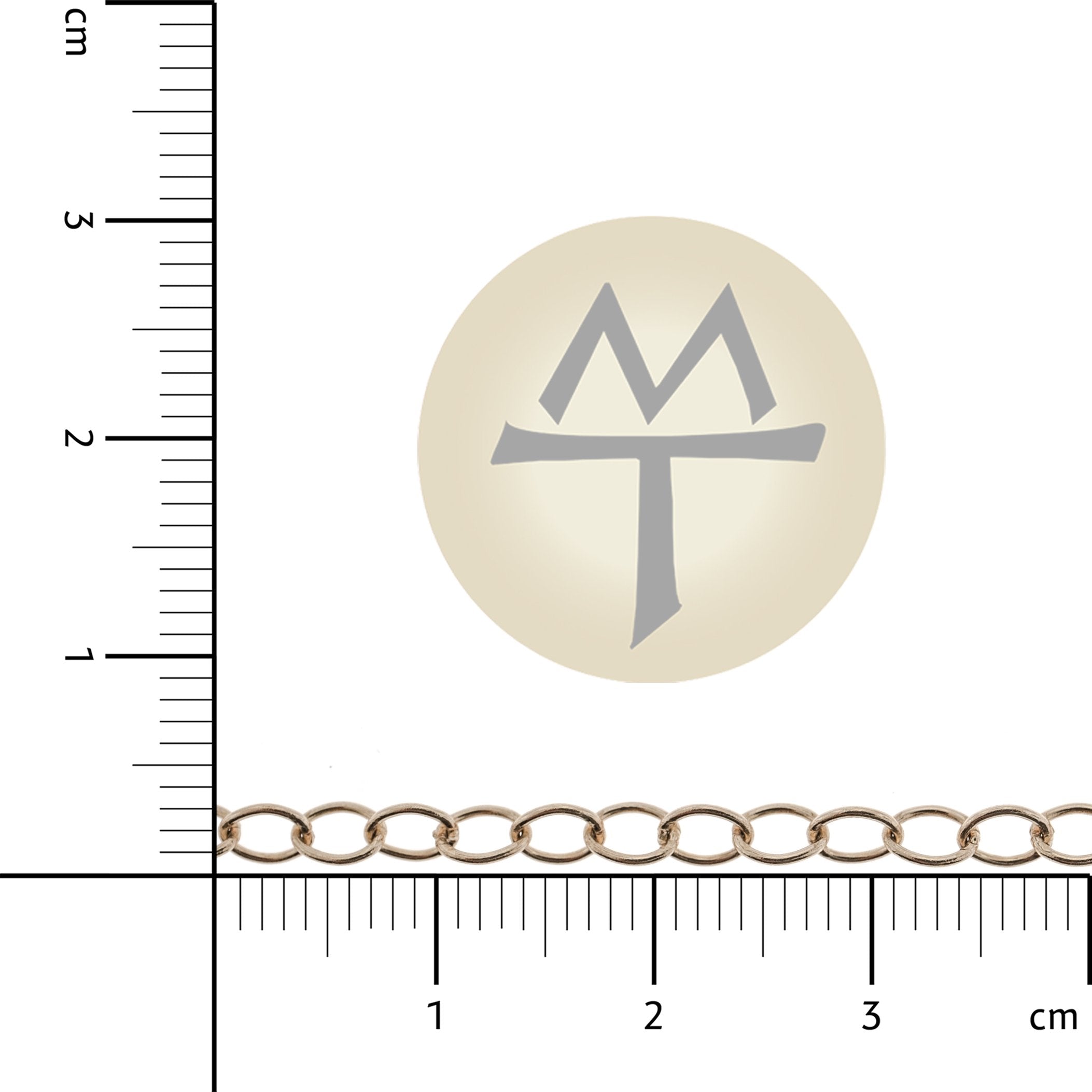 14K Yellow 3.2MM Open Cable Chain