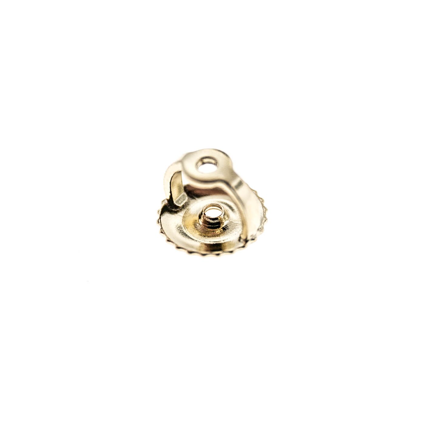 14K Yellow 6MM Earring Screw Back