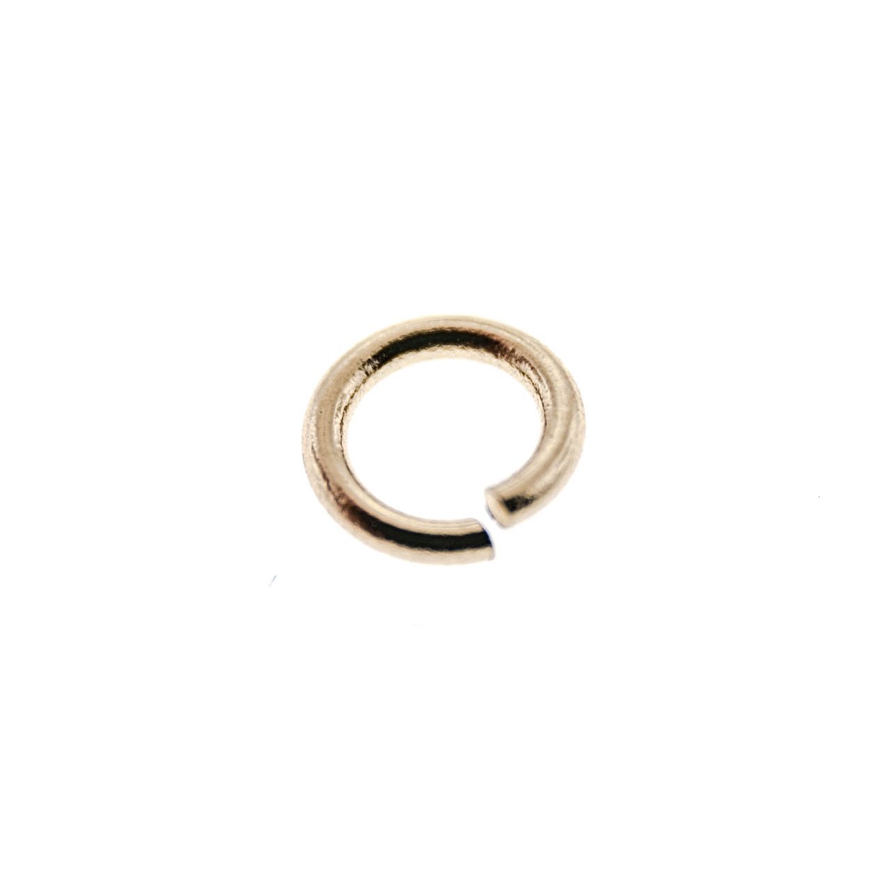 14K Yellow Gold 7MM Open Jump Ring