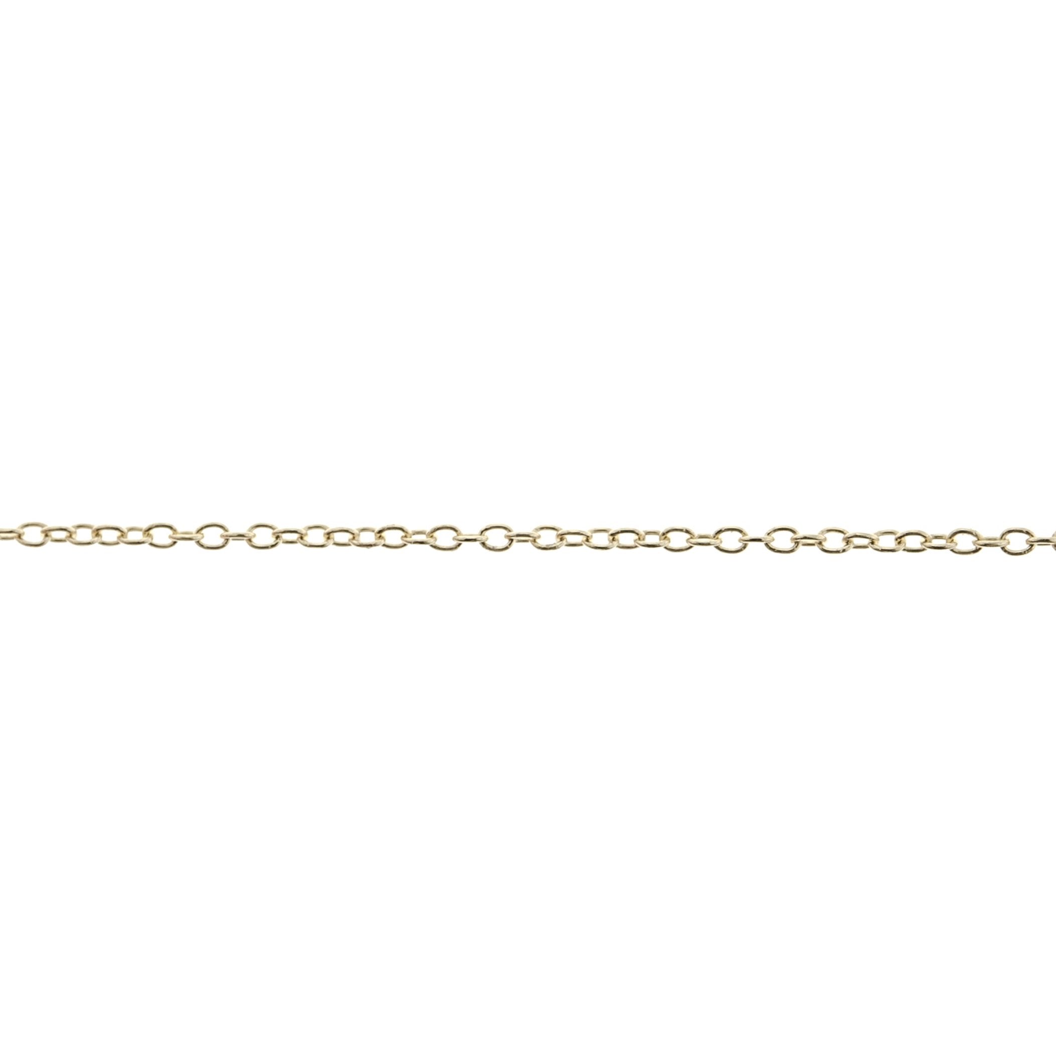 18K Green 1.1MM Cable Chain