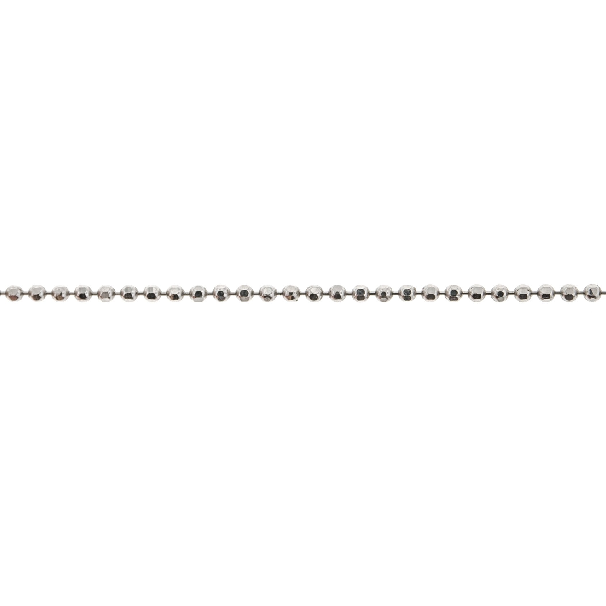 18K White 1.2MM Ball Chain