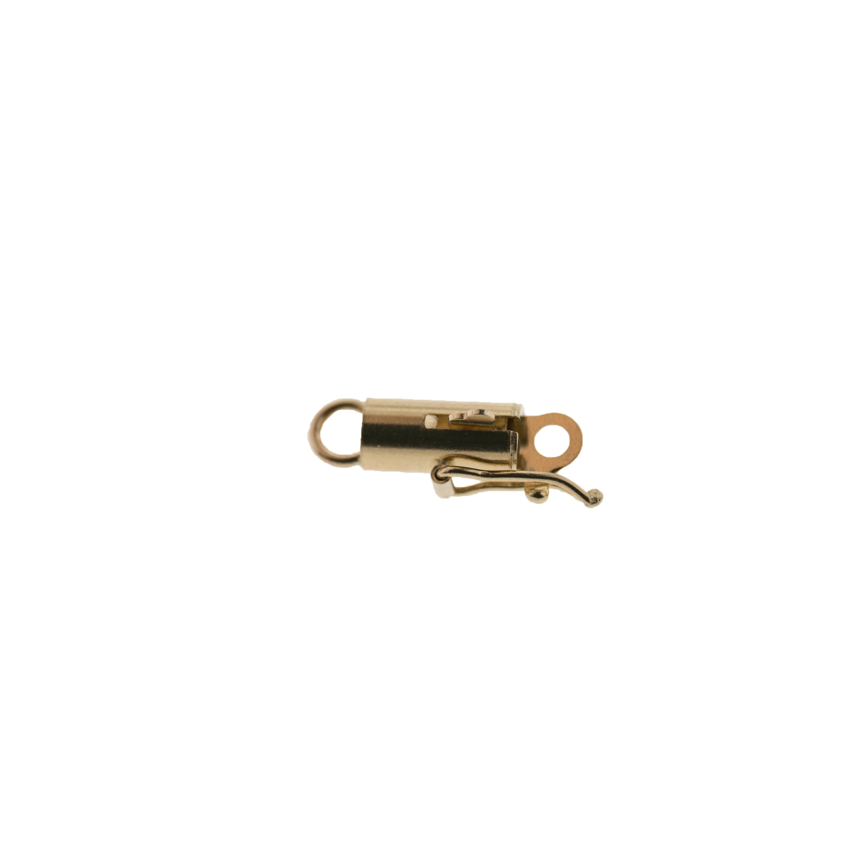 14K Yellow Barrel Lock