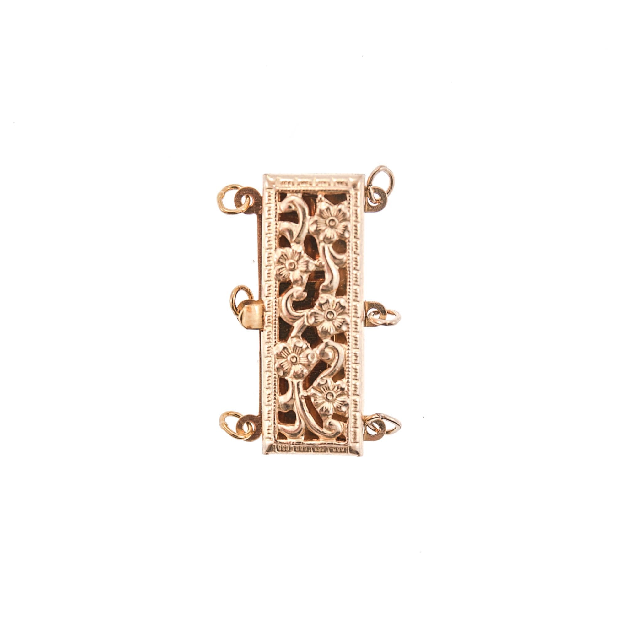 14/20 Yellow Gold-Filled Filigree Lock