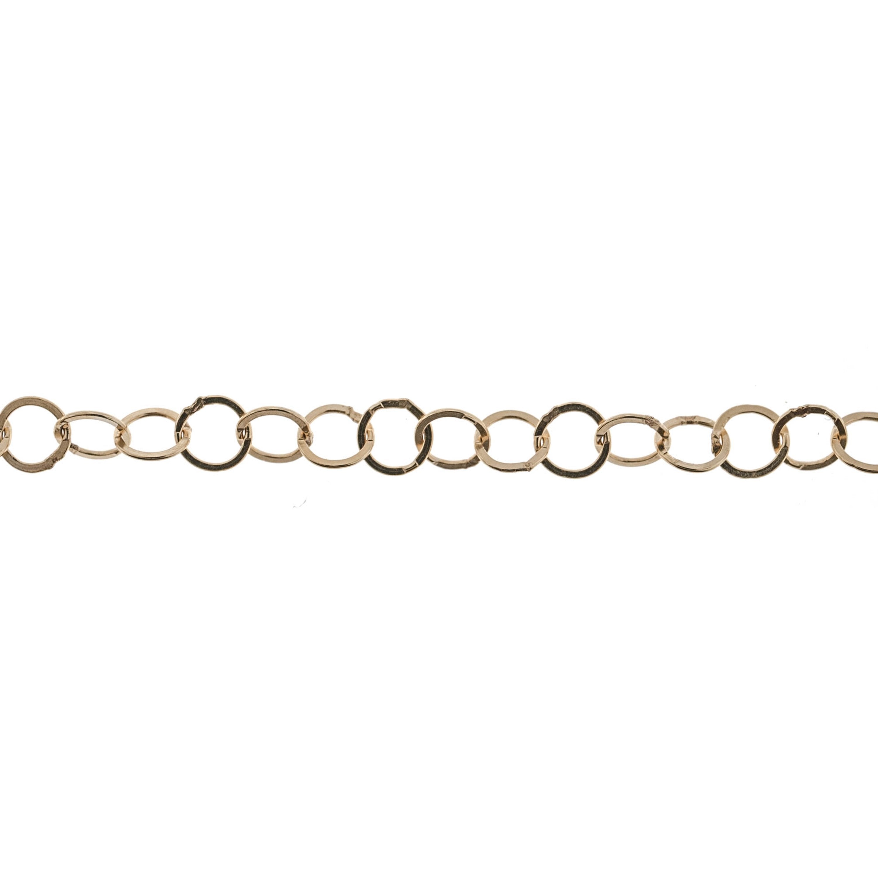 14/20 Yellow Gold-Filled 3.2MM Flat Round Cable Chain