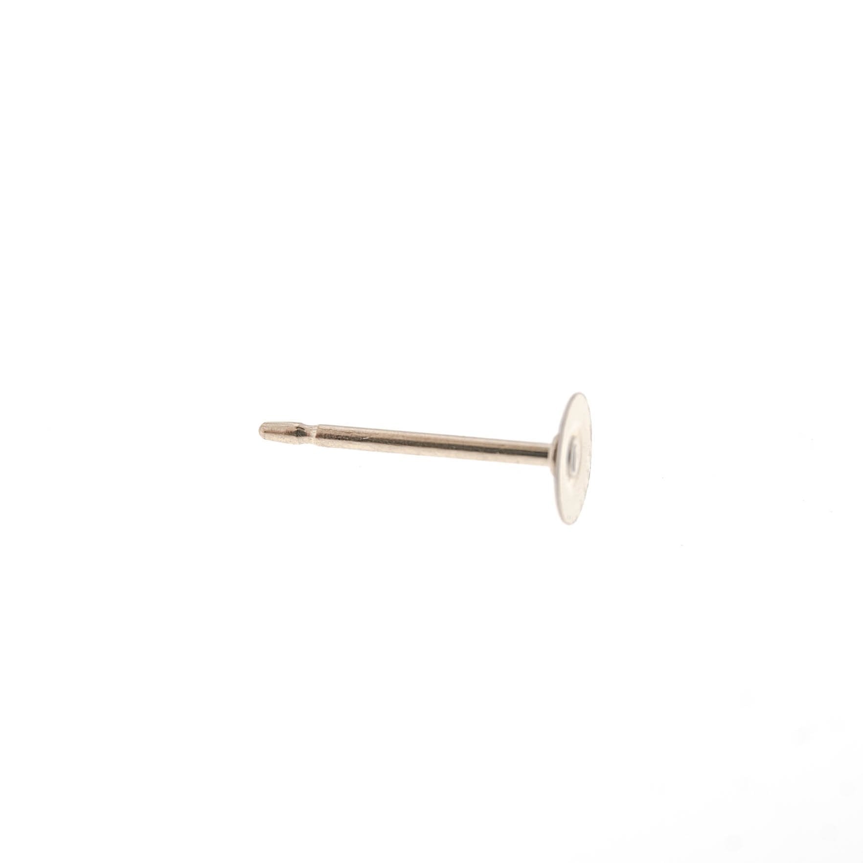 14/20 Yellow Gold-Filled 4MM Flat Cup Post