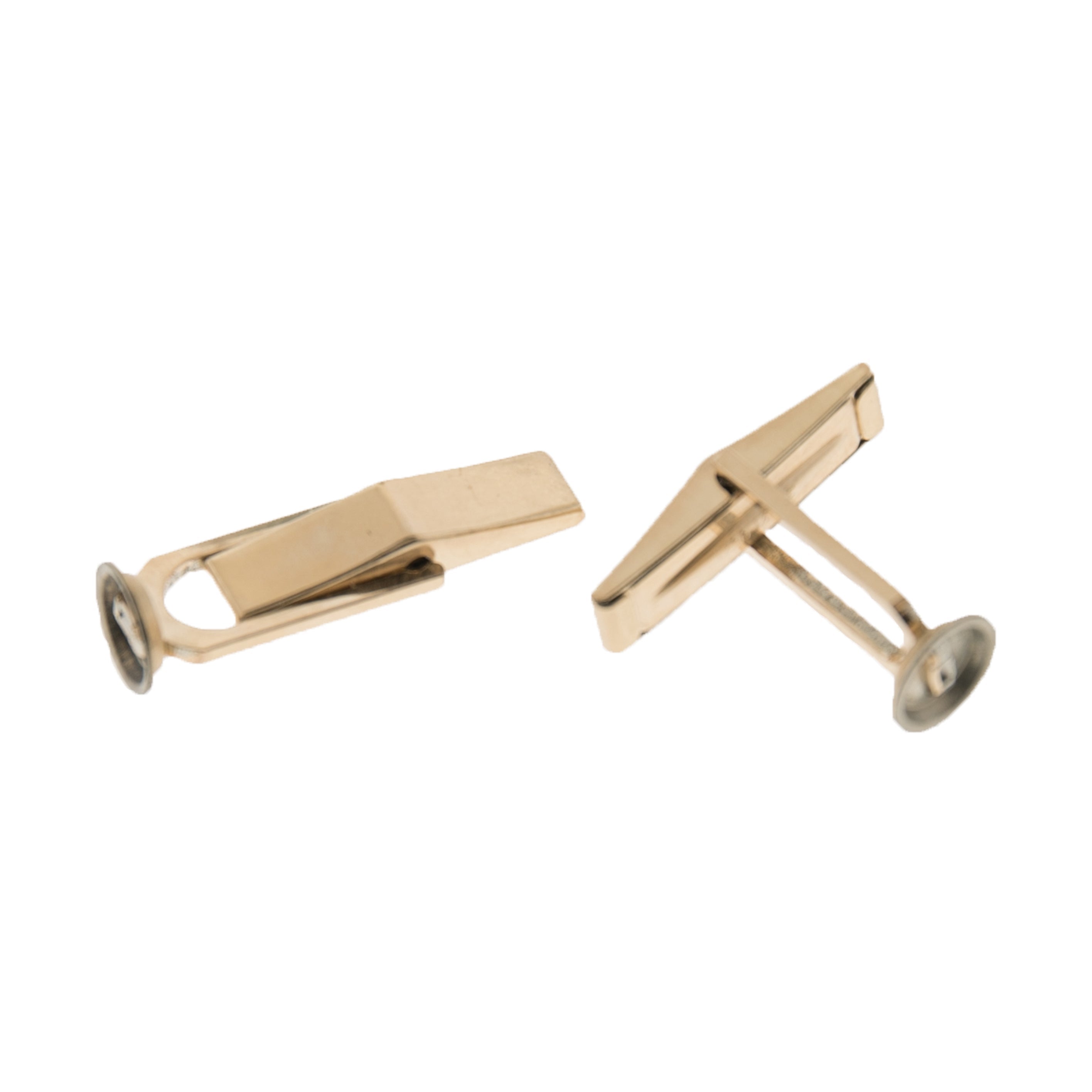 14/20 Yellow Gold-Filled Cuff Link W/ Cup