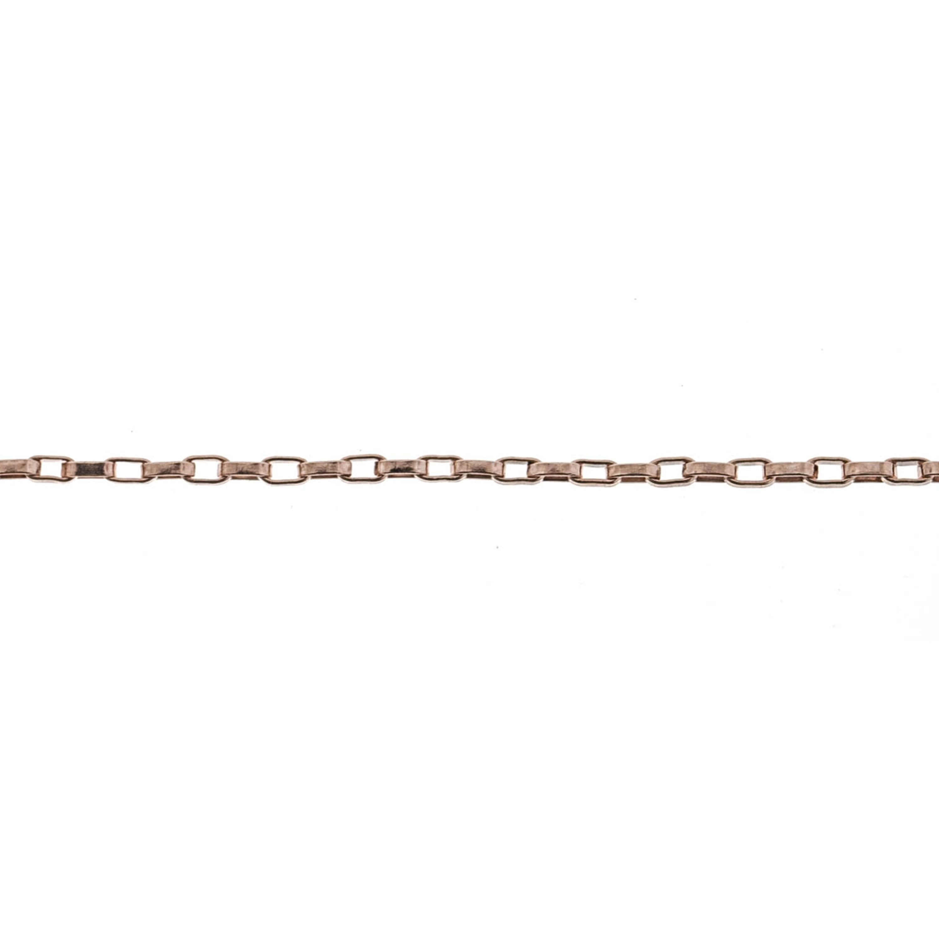 14/20 Pink Gold-Filled 0.9MM Drawn Rolo Cable Chain