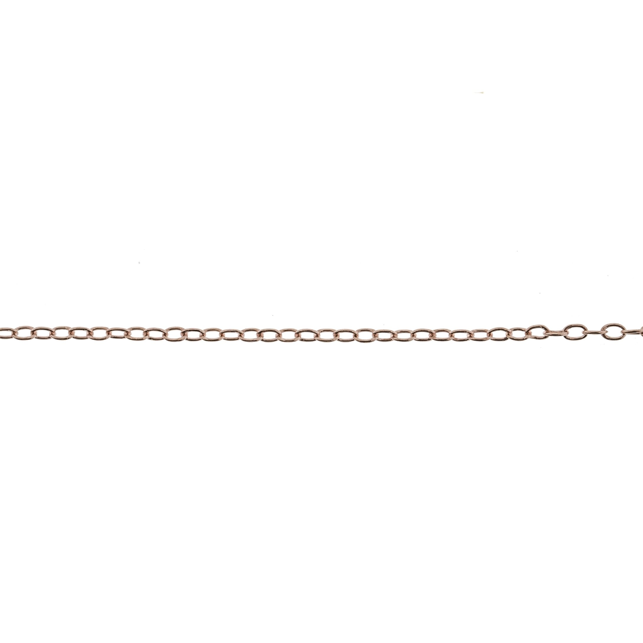 14/20 Pink Gold-Filled 1MM Open Cable Chain