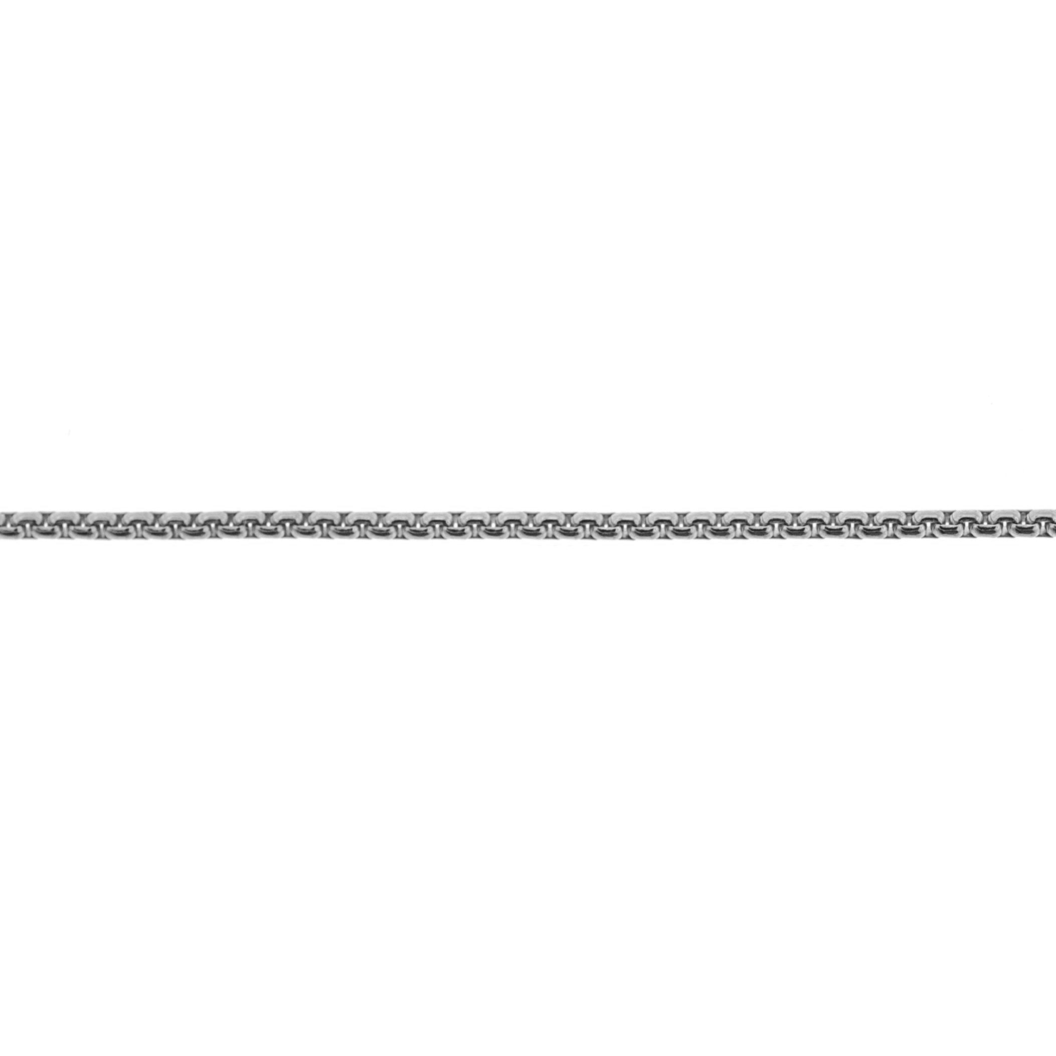 Sterling Silver 1.27MM Round Box Chain