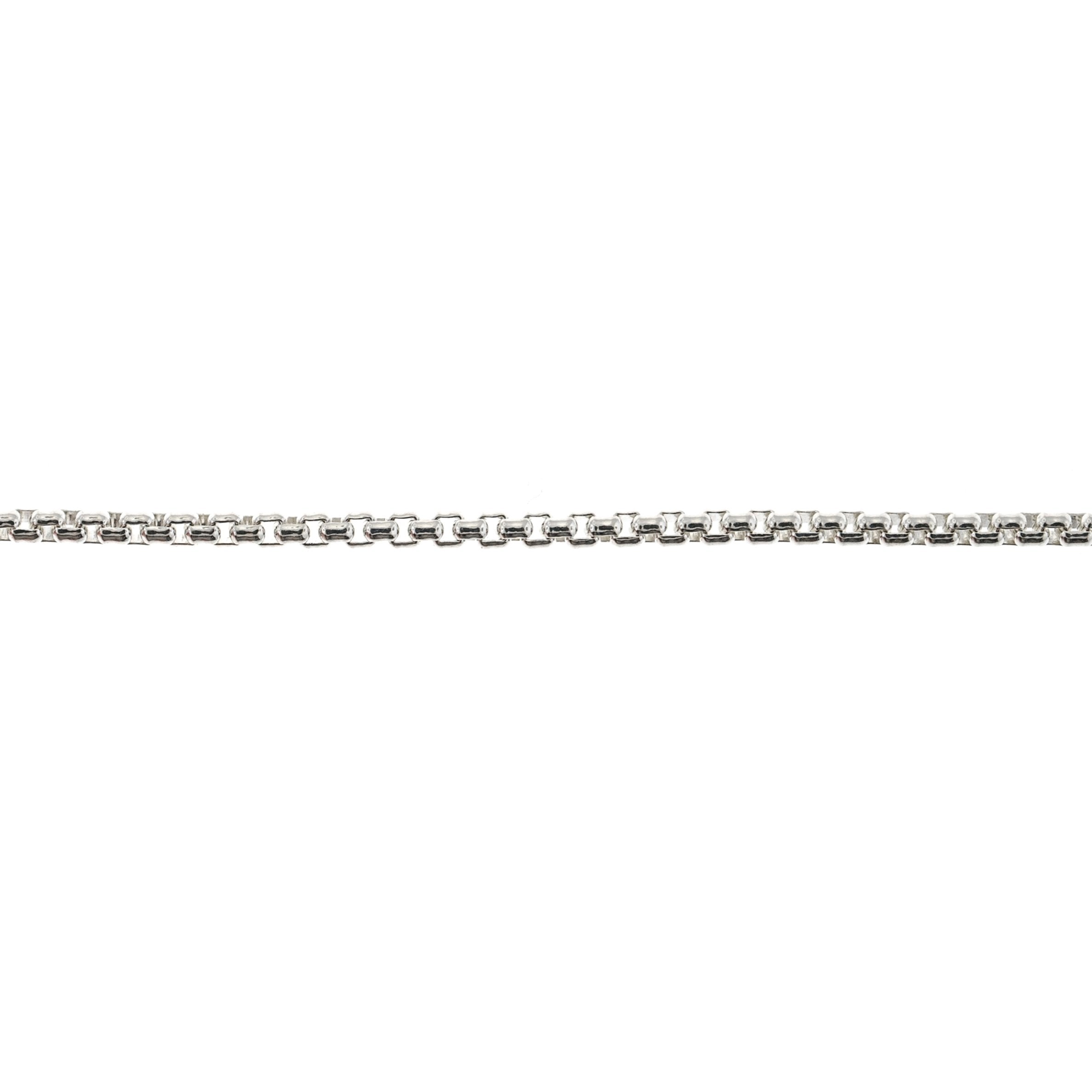 Sterling Silver 1.3MM Round Box Chain