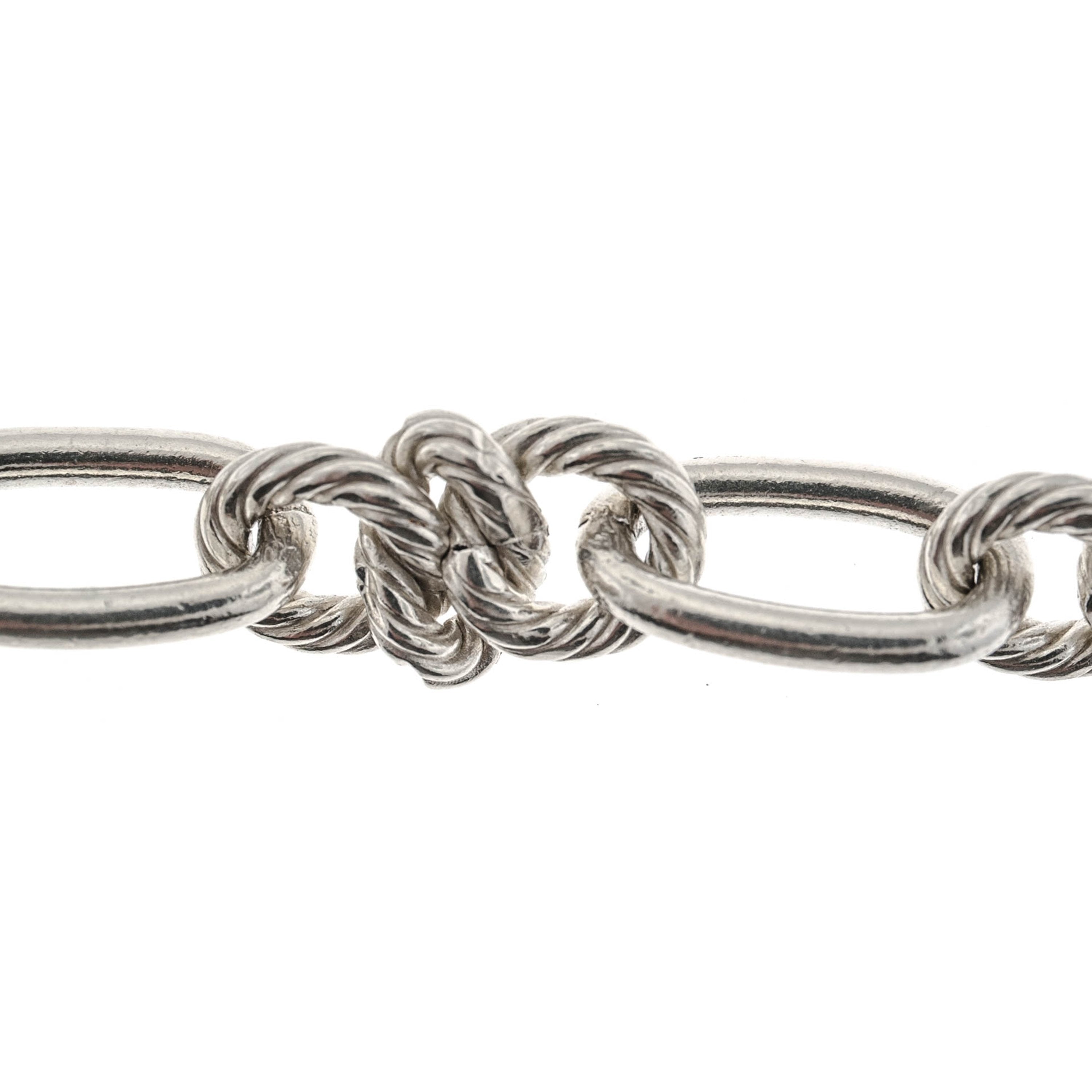 Sterling Silver 11.5MM Fancy Link Chain