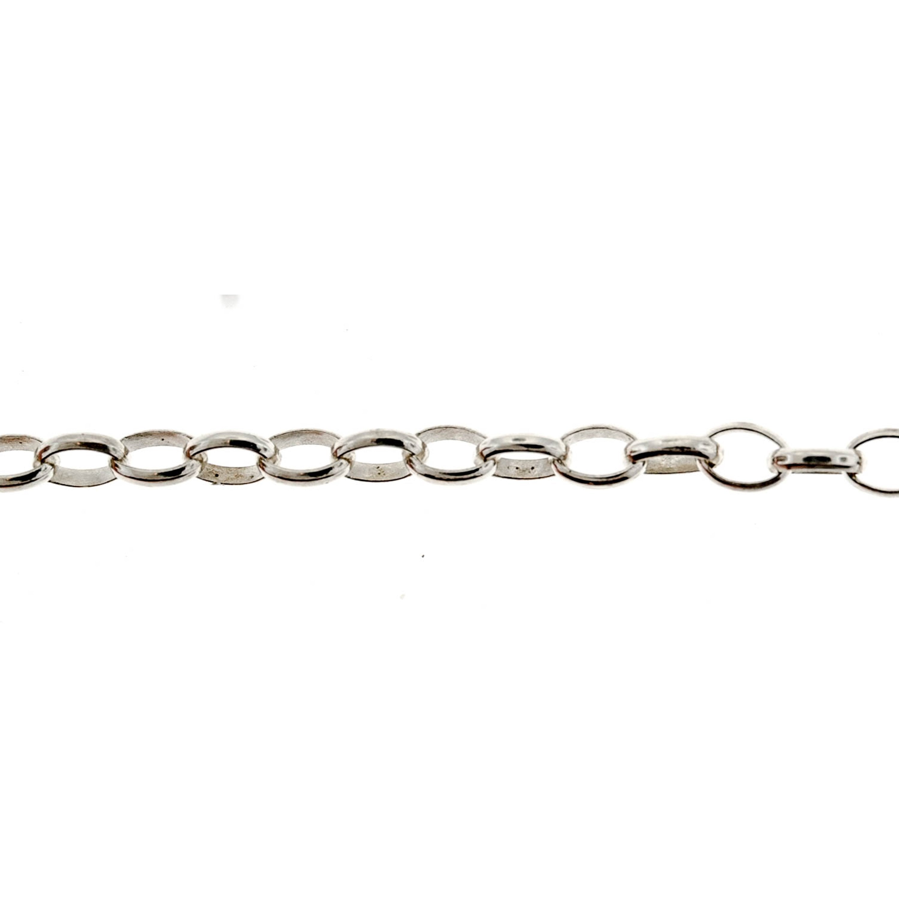 Sterling Silver 2.75MM Oval Rolo Chain