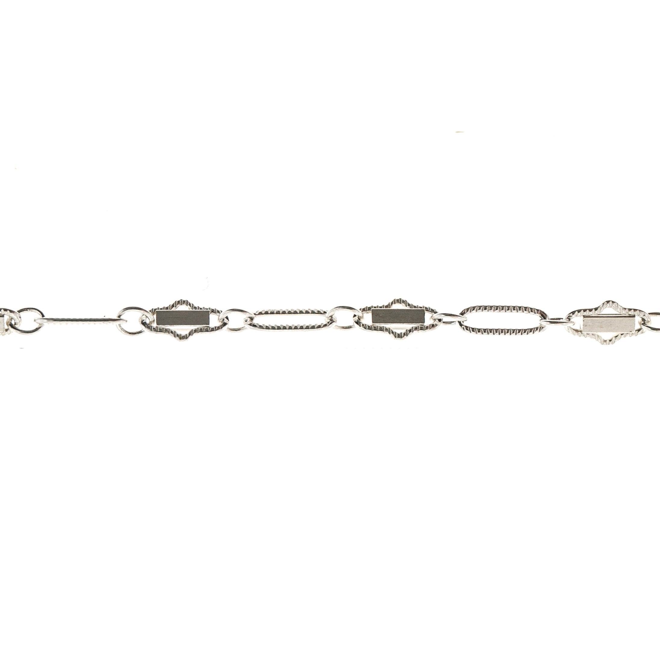 Sterling Silver 2.8MM Baguette Chain
